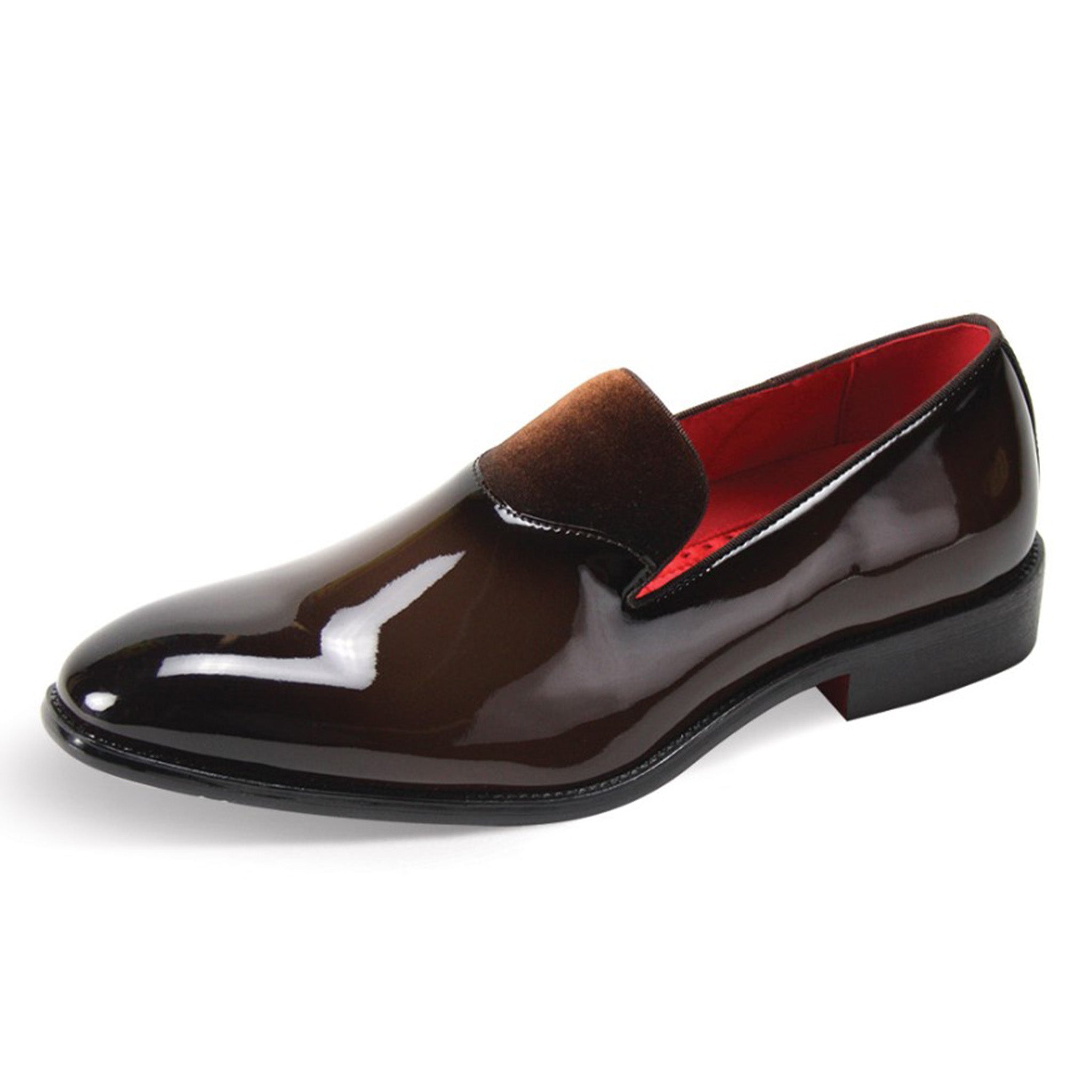 Brown Patent Fashion Loafer