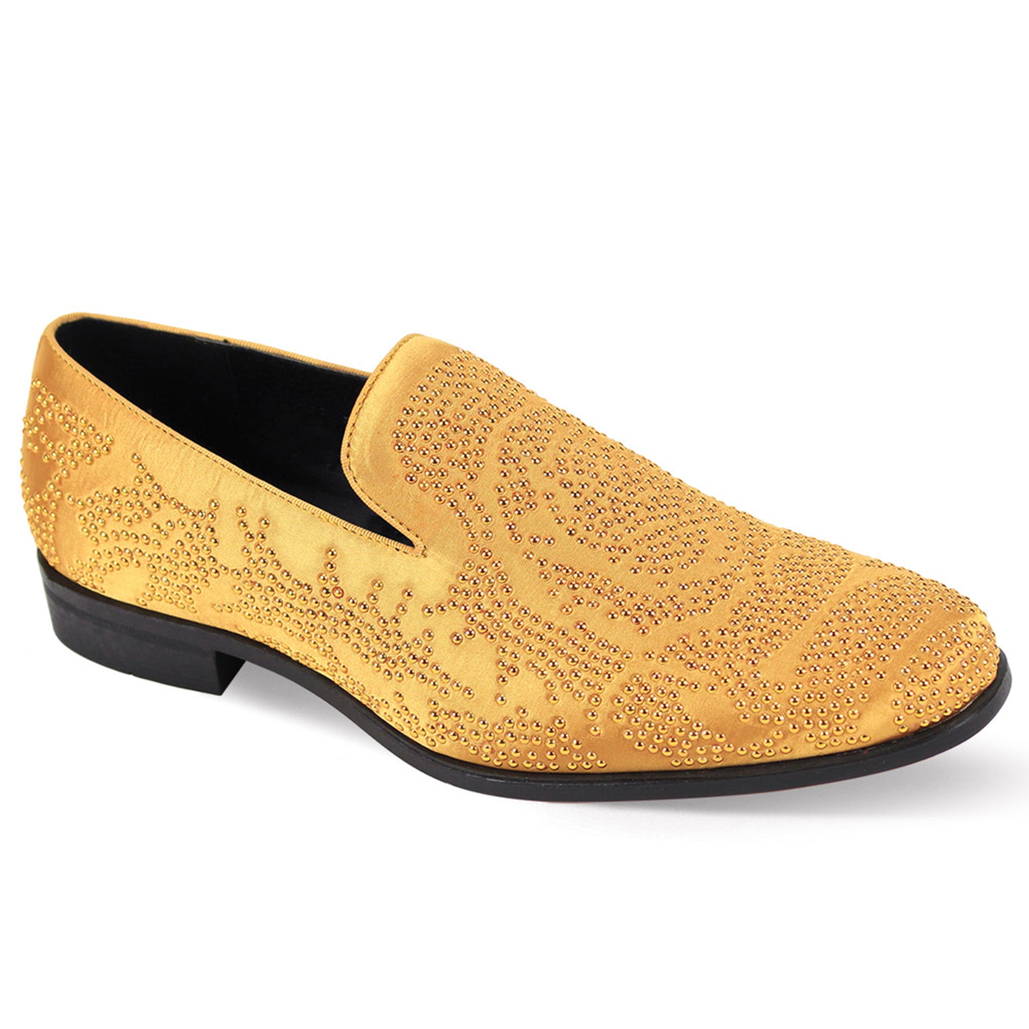 Gold Studded Fashion Loafers D&K SUIT DISCOUNTERS Gold Studded Fashion Loafers D&K SUIT DISCOUNTERS