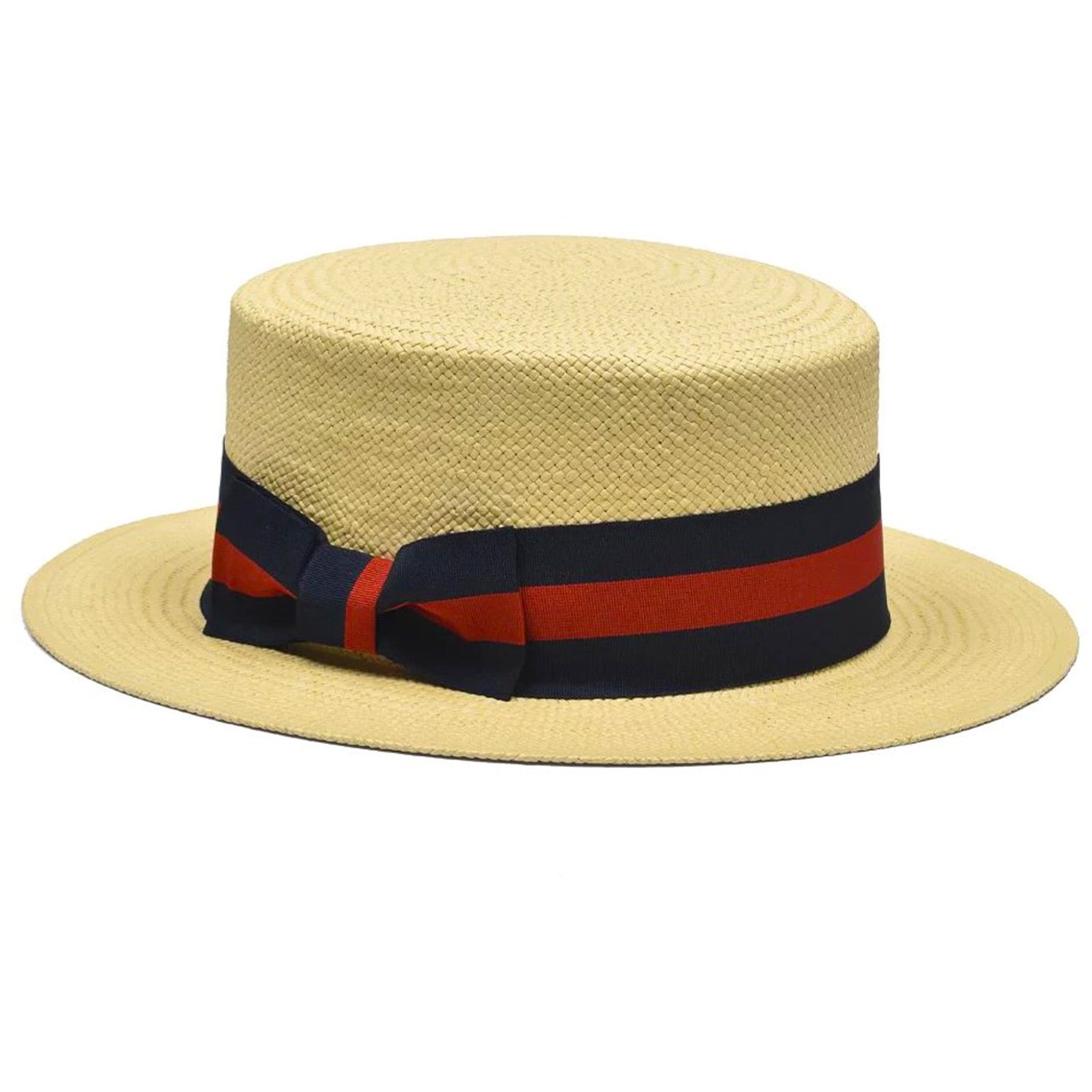 Italia Straw Boater Hat - Main Image
