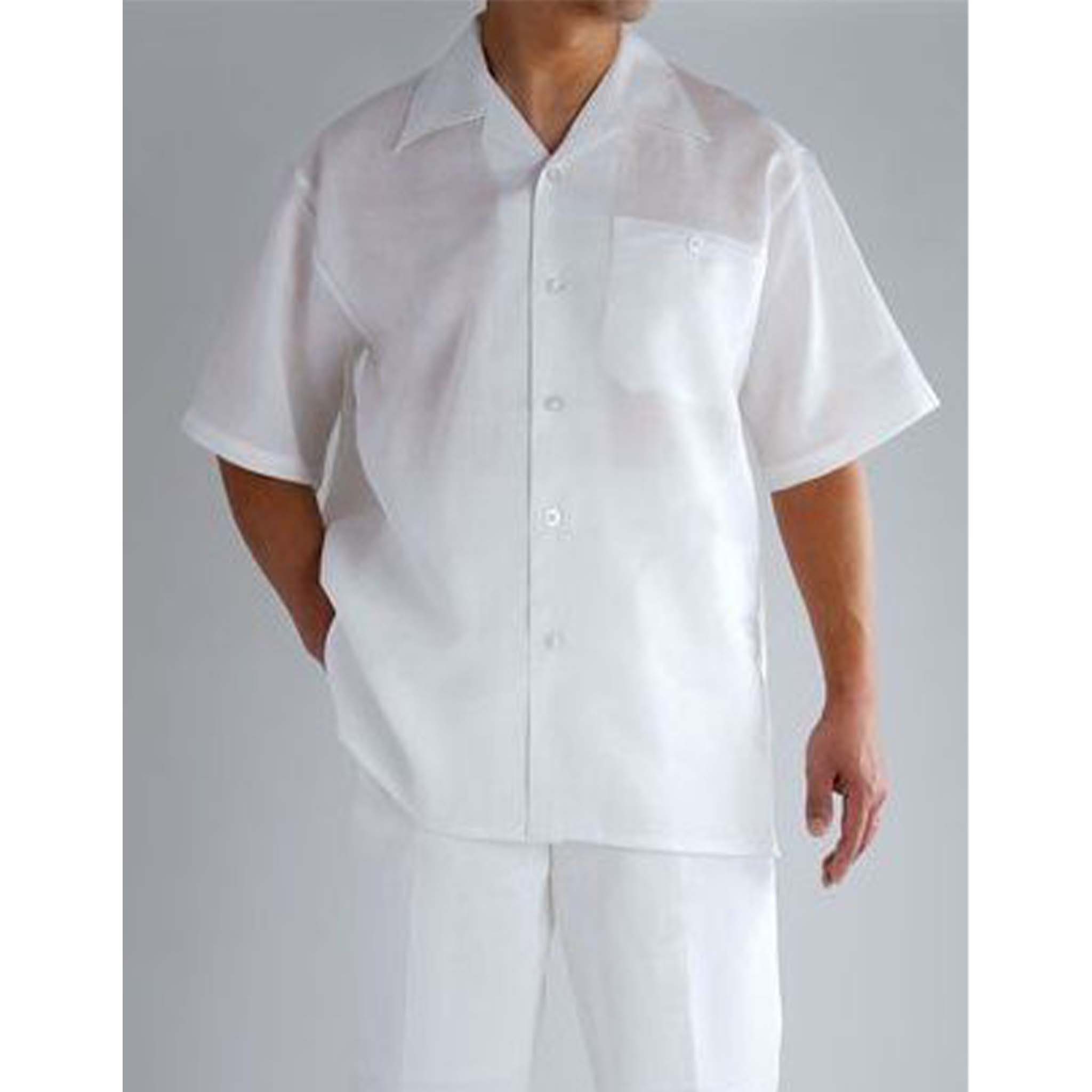 Men's Navy Linen Leisure Suit