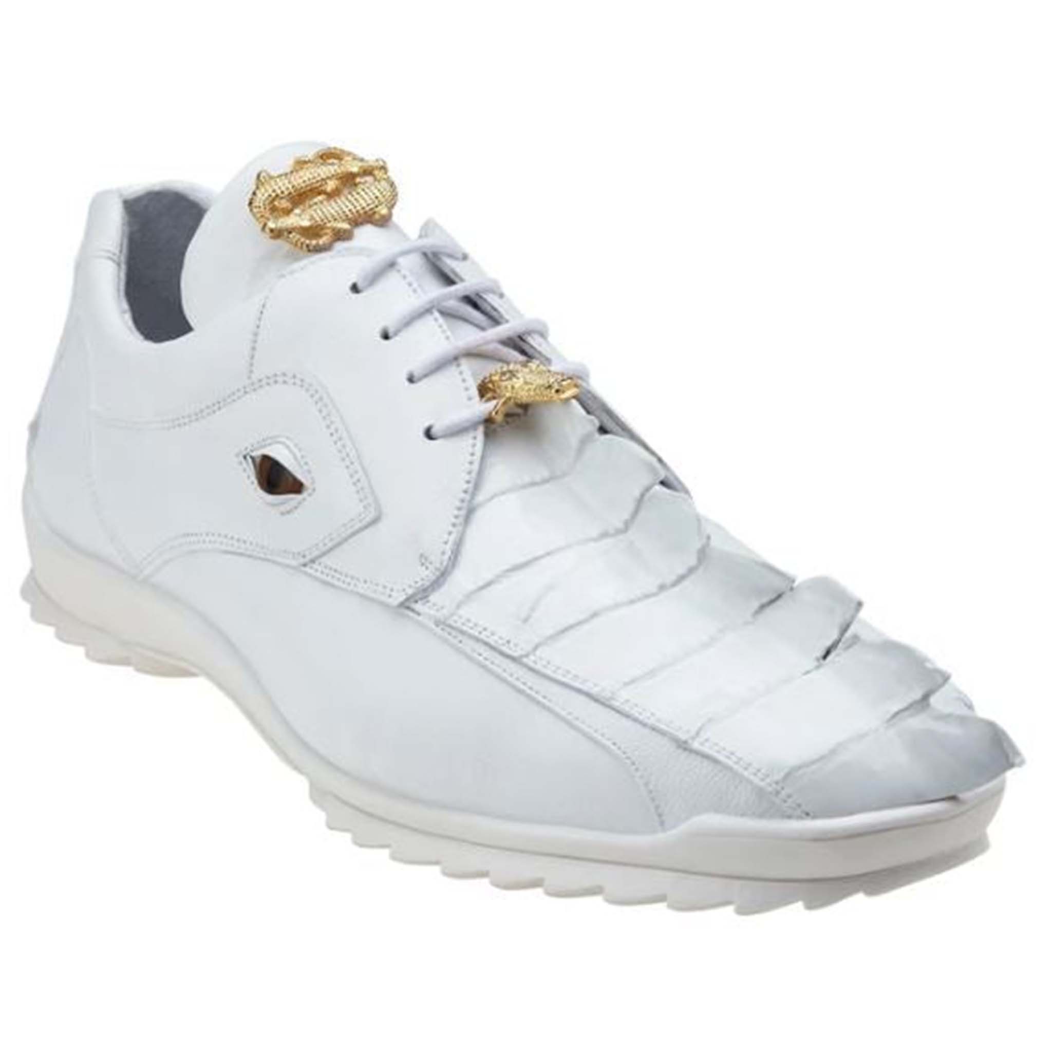 Belvedere White Hornback Sneaker