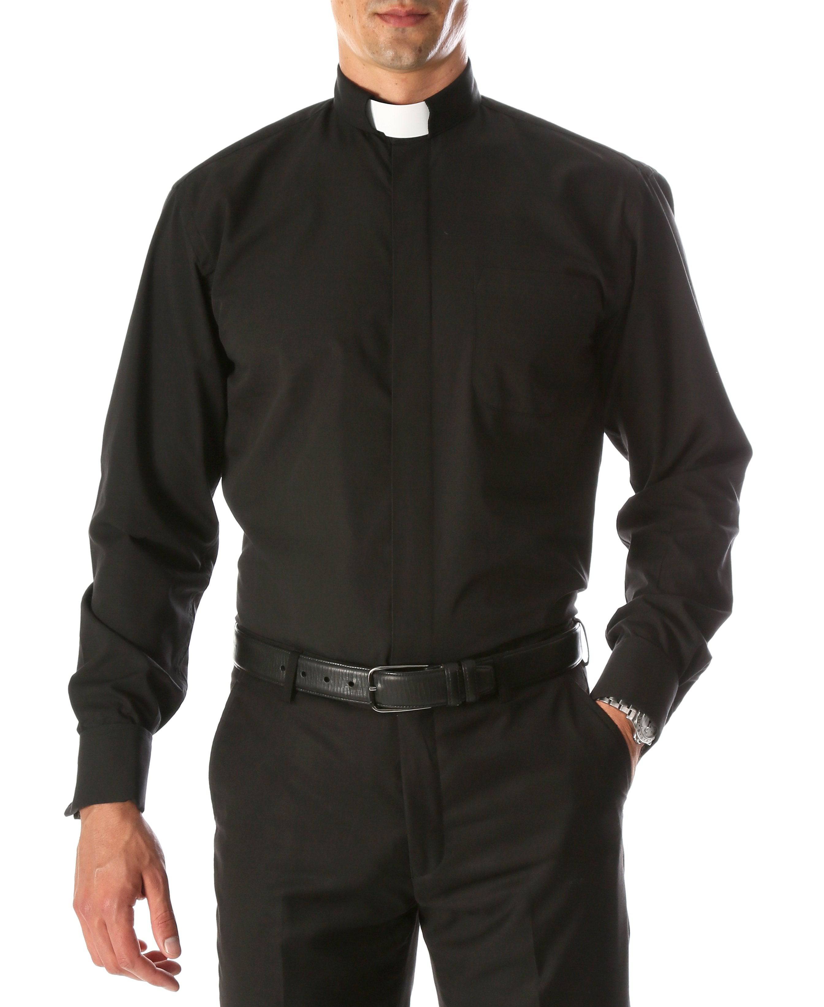 Black Clergy Deacon Bishop Priest Mandarin Collar Shirt | Reverence Meets Elegance - DNK Mobile D&K SUIT DISCOUNTERS Black Clergy Deacon Bishop Priest Mandarin Collar Shirt | Reverence Meets Elegance - DNK Mobile D&K SUIT DISCOUNTERS