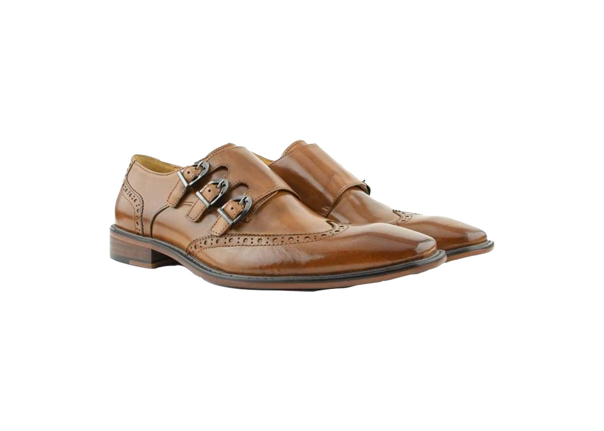 Triple monk shop strap shoes