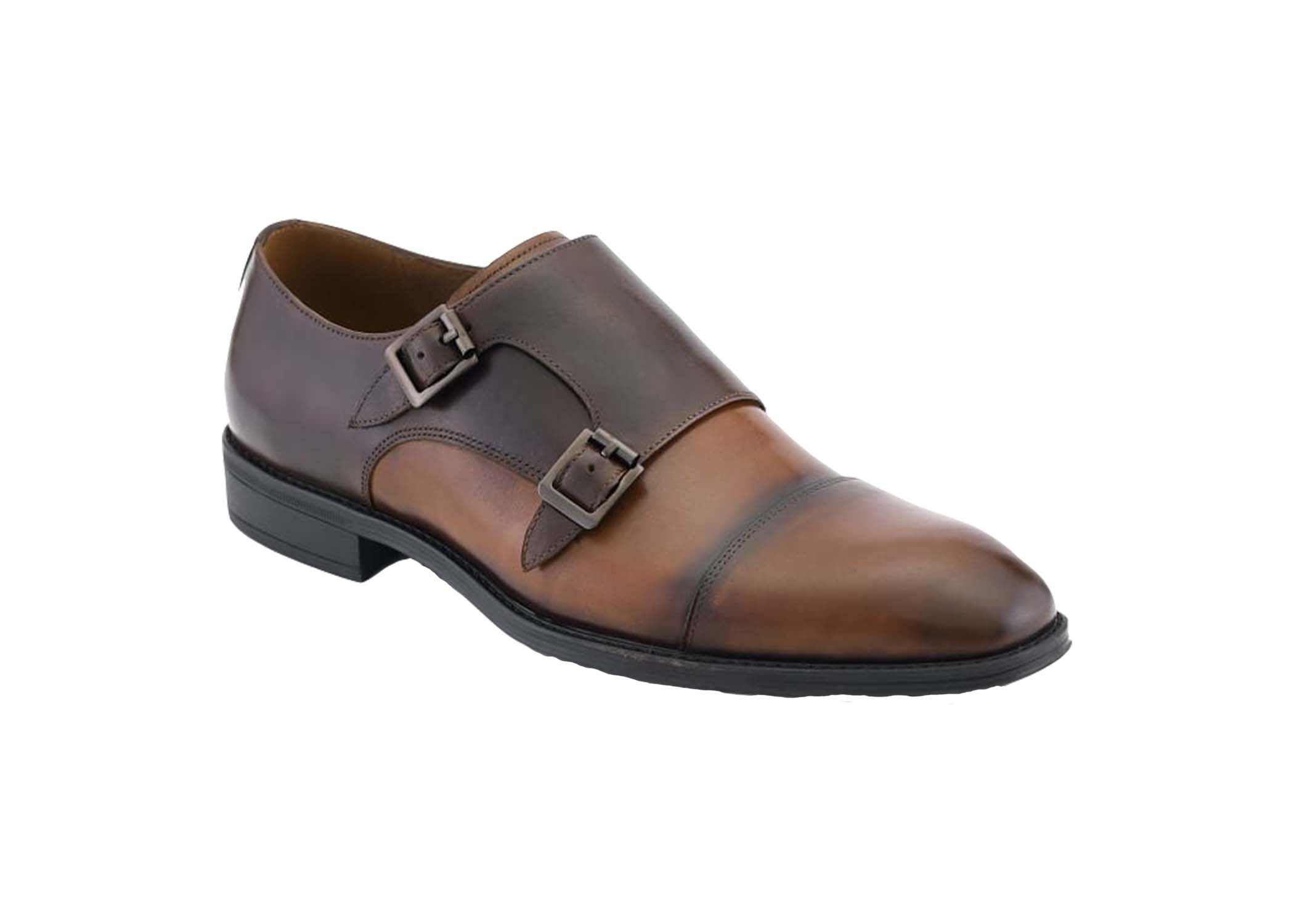 Two Tone Monk Strap Dress Shoes - Main Image