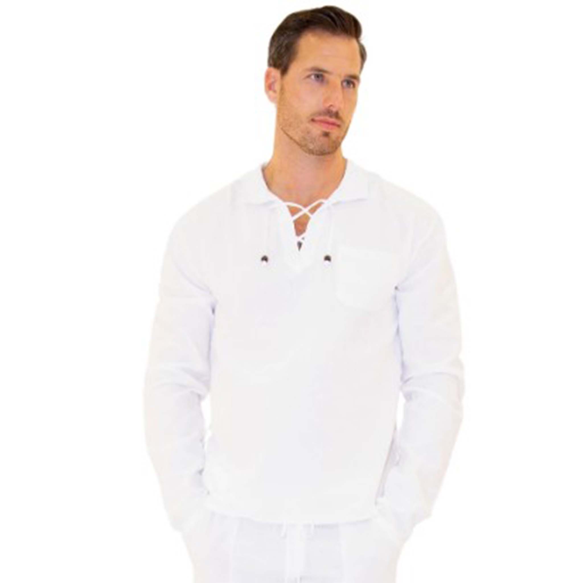 White Drawstring Shirt