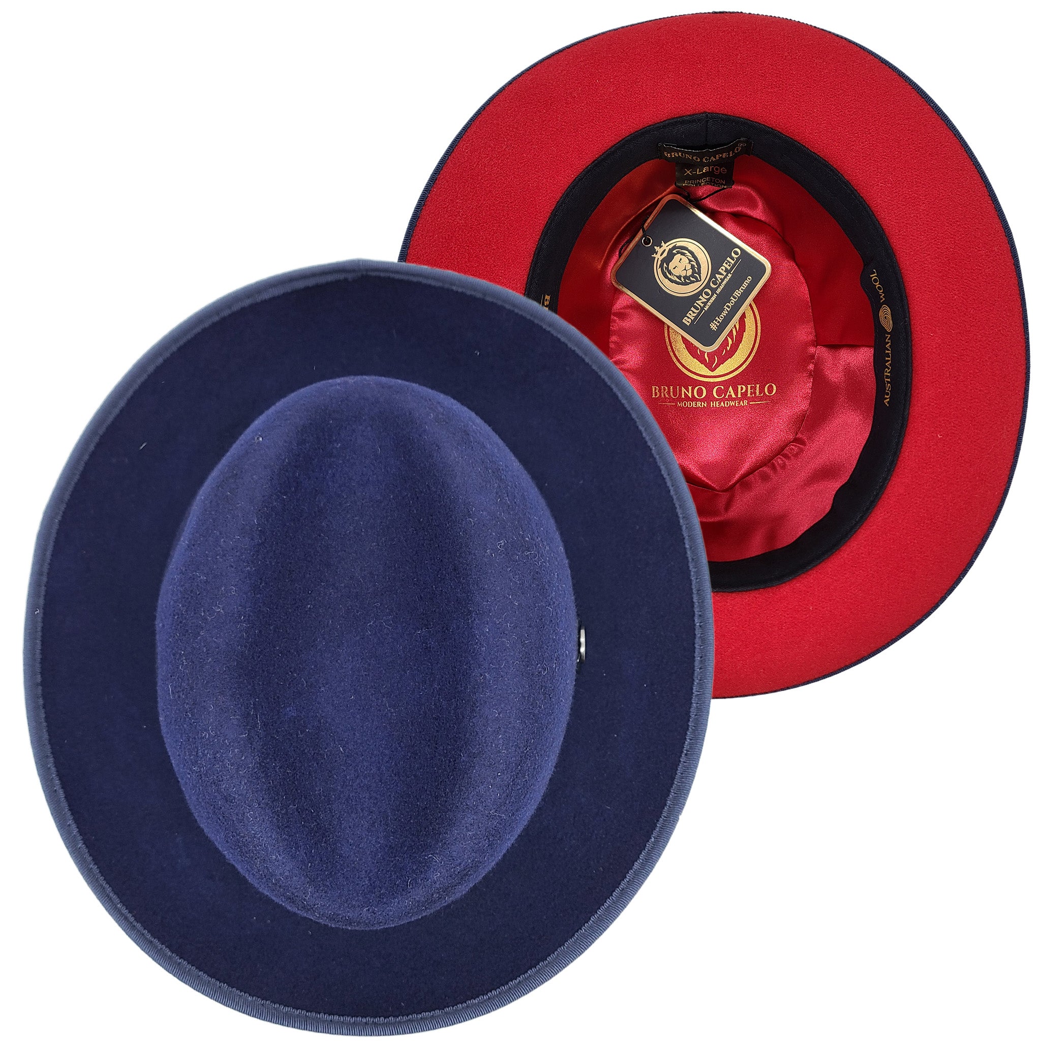 Navy/Red Contrast Bottom Hat