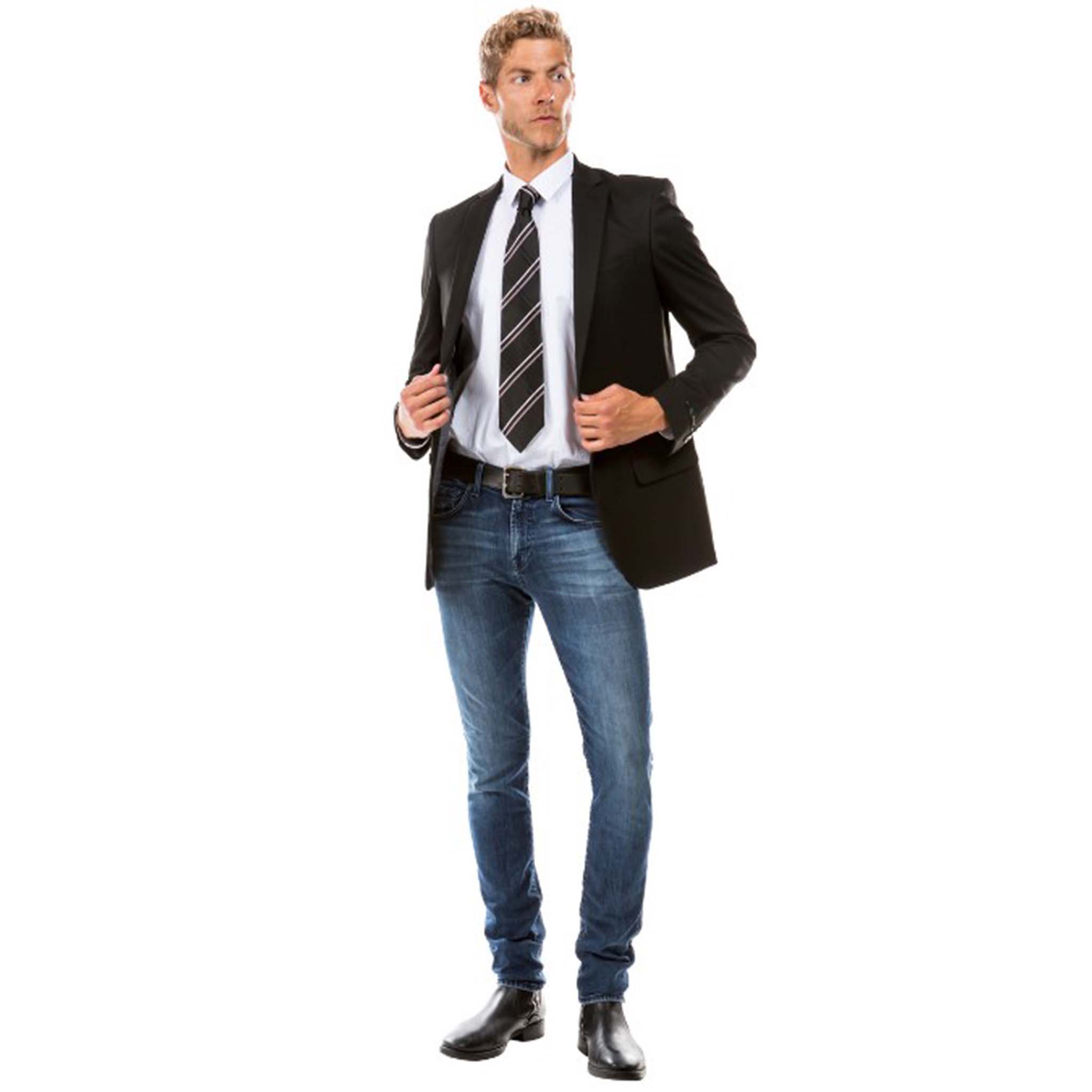 Men’s Black Modern Fit Suit Jacket | D&K SUIT DISCOUNTERS
