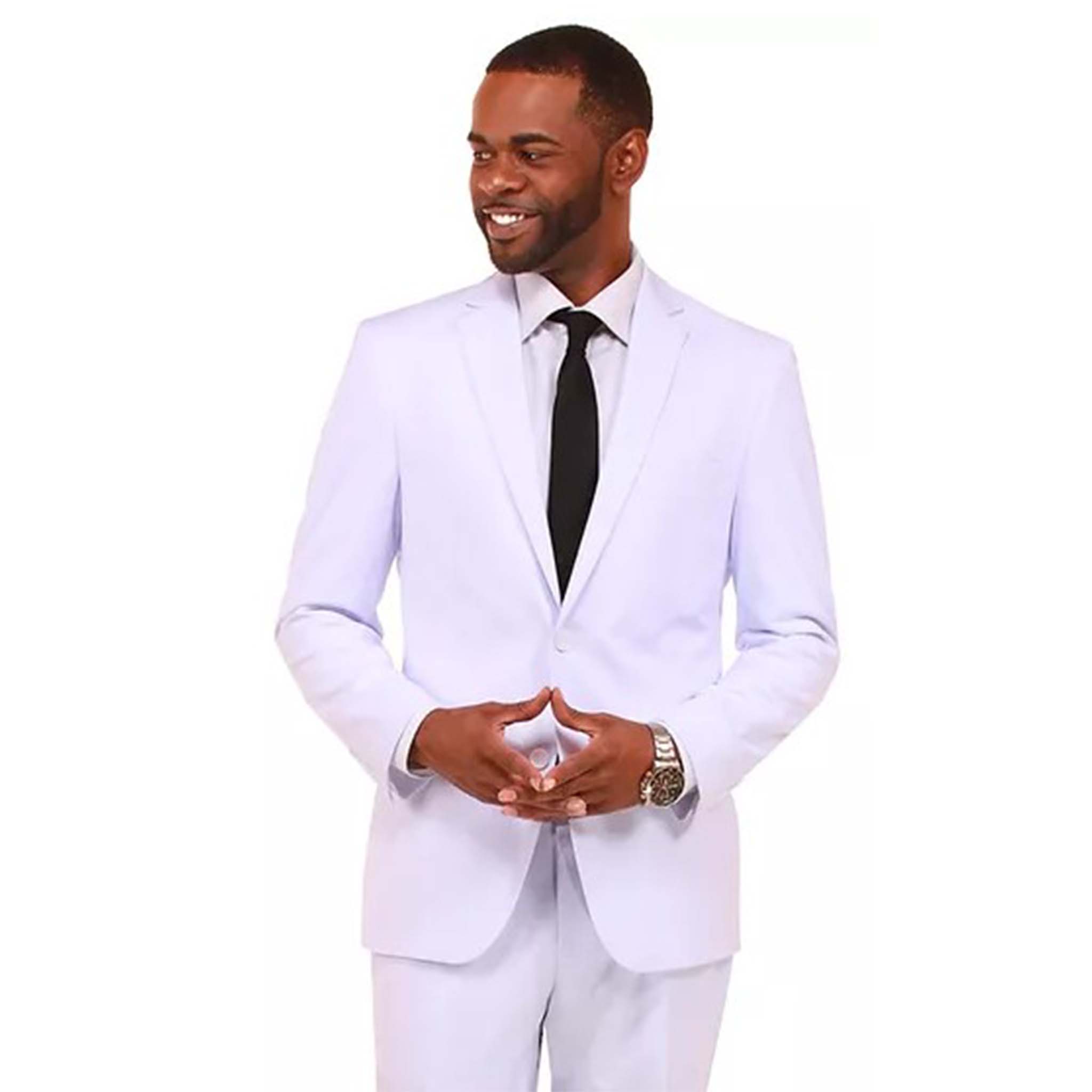 Men's Modern Fit White Suit Men's Modern Fit White Suit