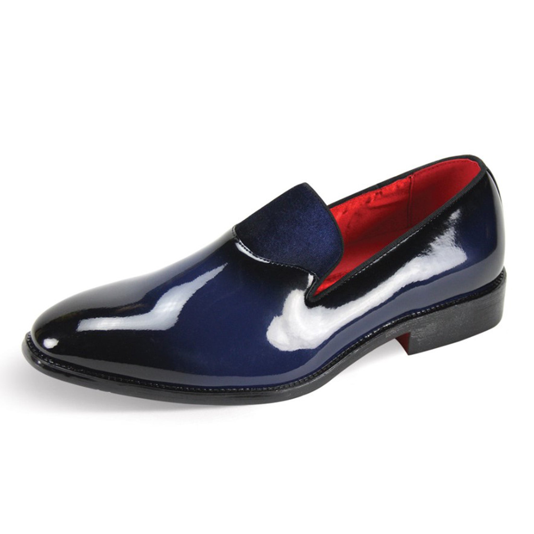 Navy Patent Fashion Loafer