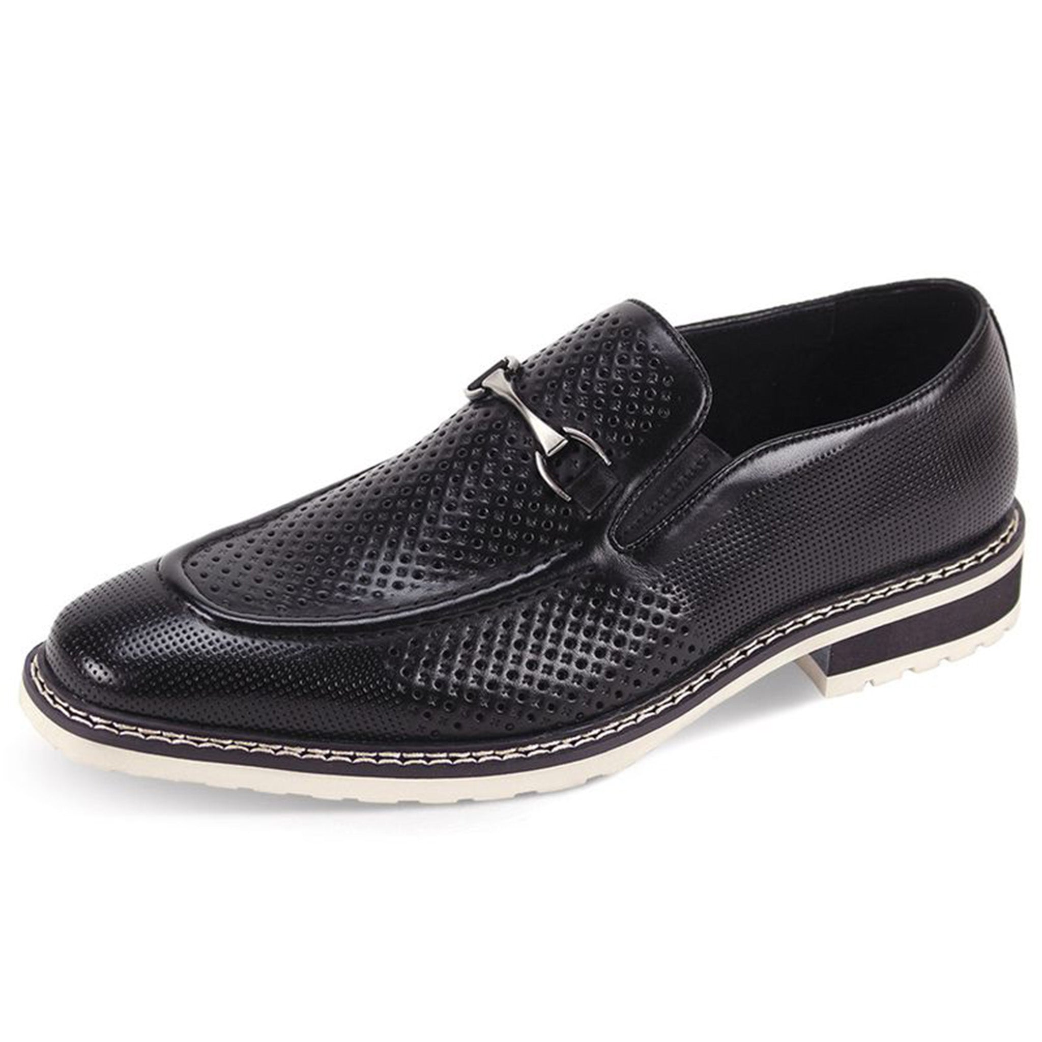 Giovanni Black and White Slip On