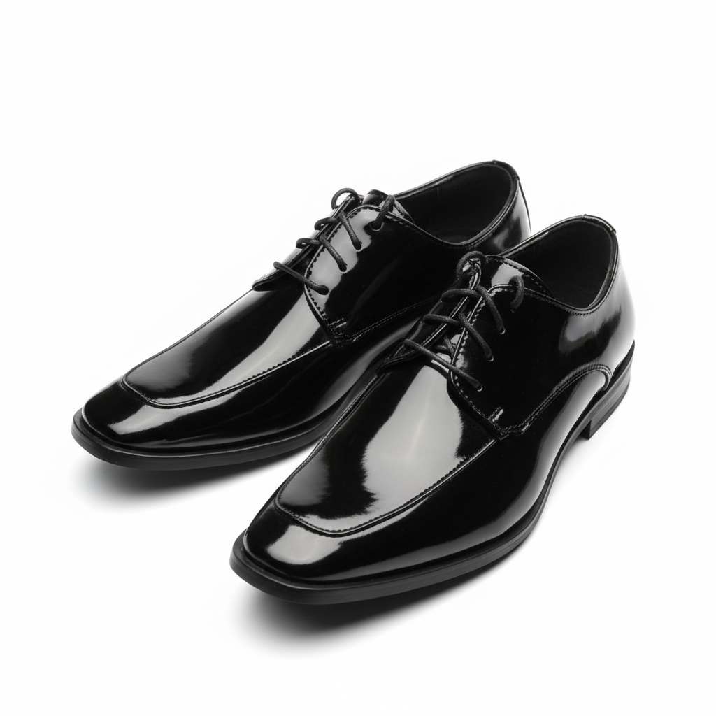 Image result for Classic Elegance: Black Patent Lace-Up Tuxedo Shoe | DNK Mobile- D&K ...