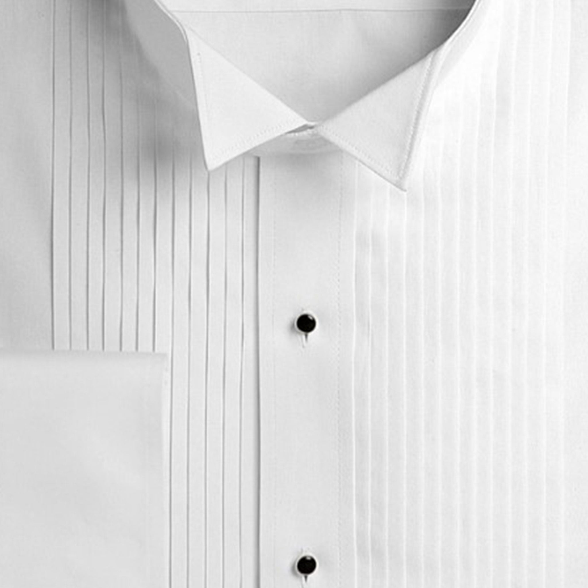 Slim Fit Pleated Tuxedo Shirt