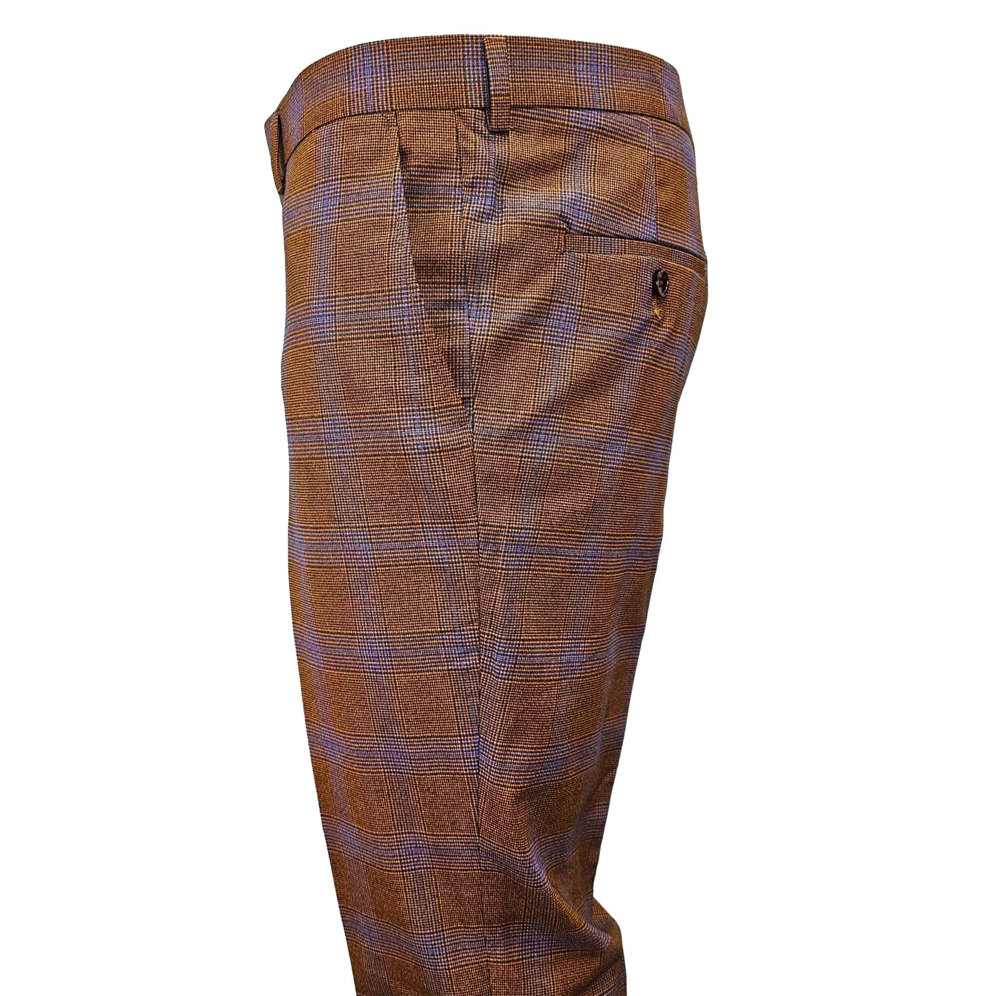 Rust Glen Plaid Slim D.B. Suit