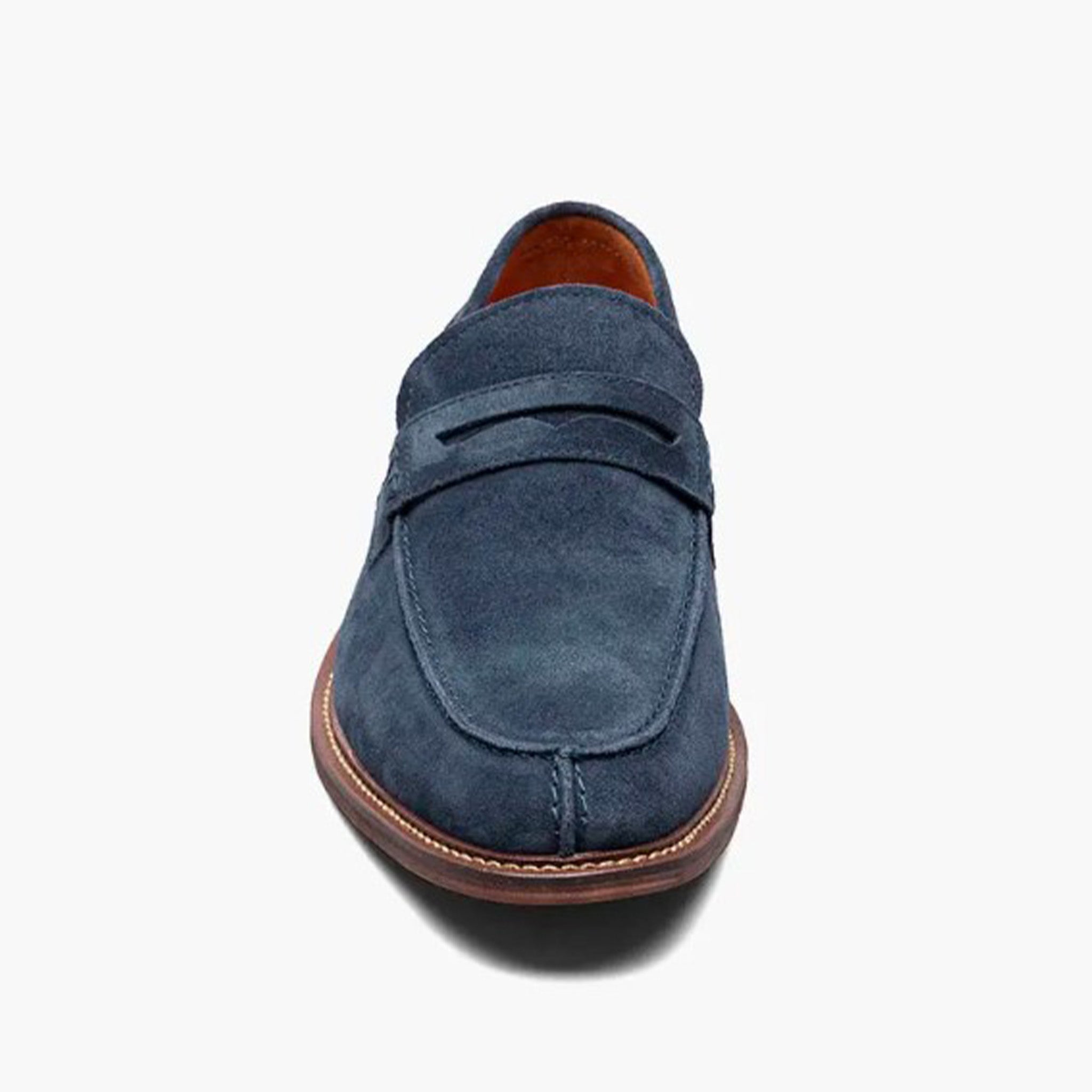 Stacy Adams Colfax Blue Suede Shoes Penny Loafer Slip On White Stitching Men 9 M Elevate Your Style with Stacy Adams Navy Marlowe Suede Shoes  main image 2