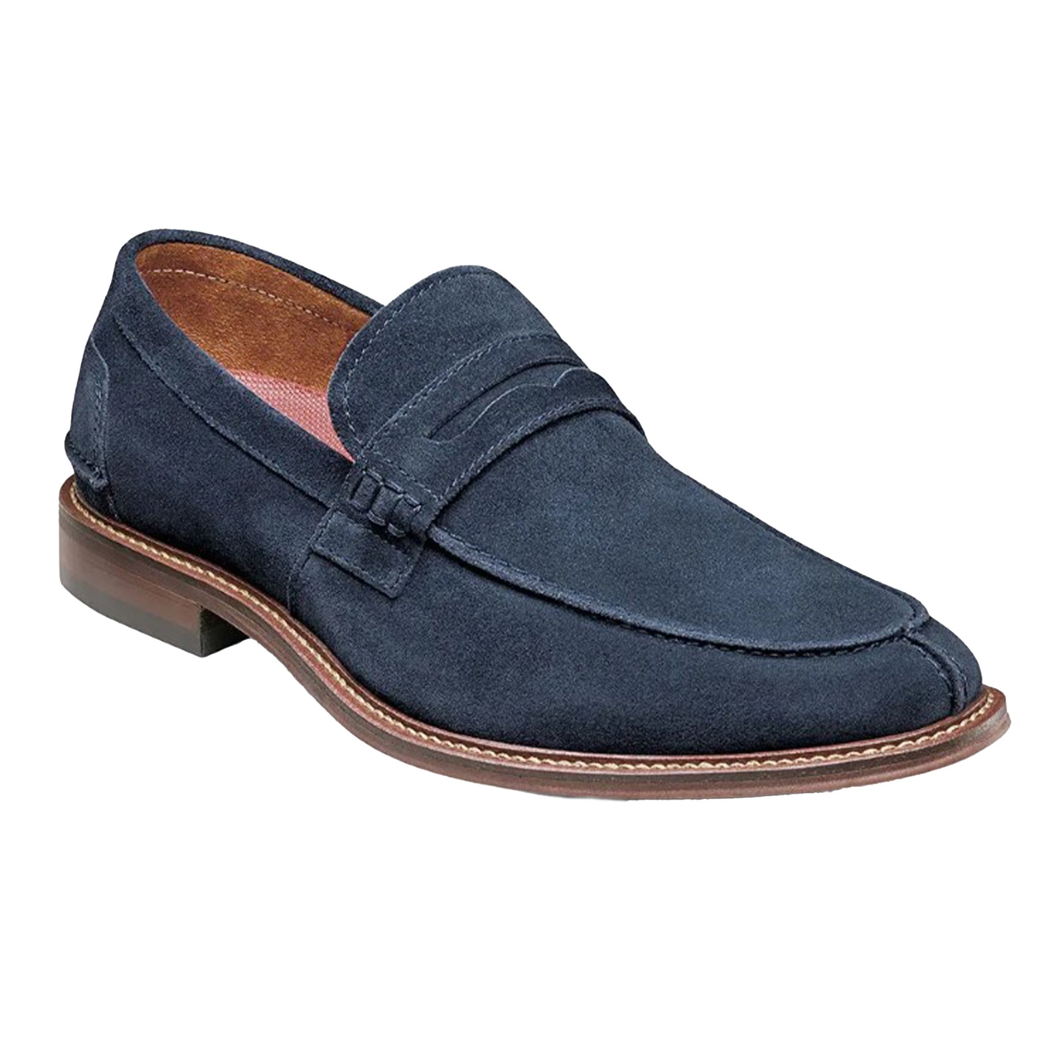 Stacy Adams Navy Marlowe Suede Shoes