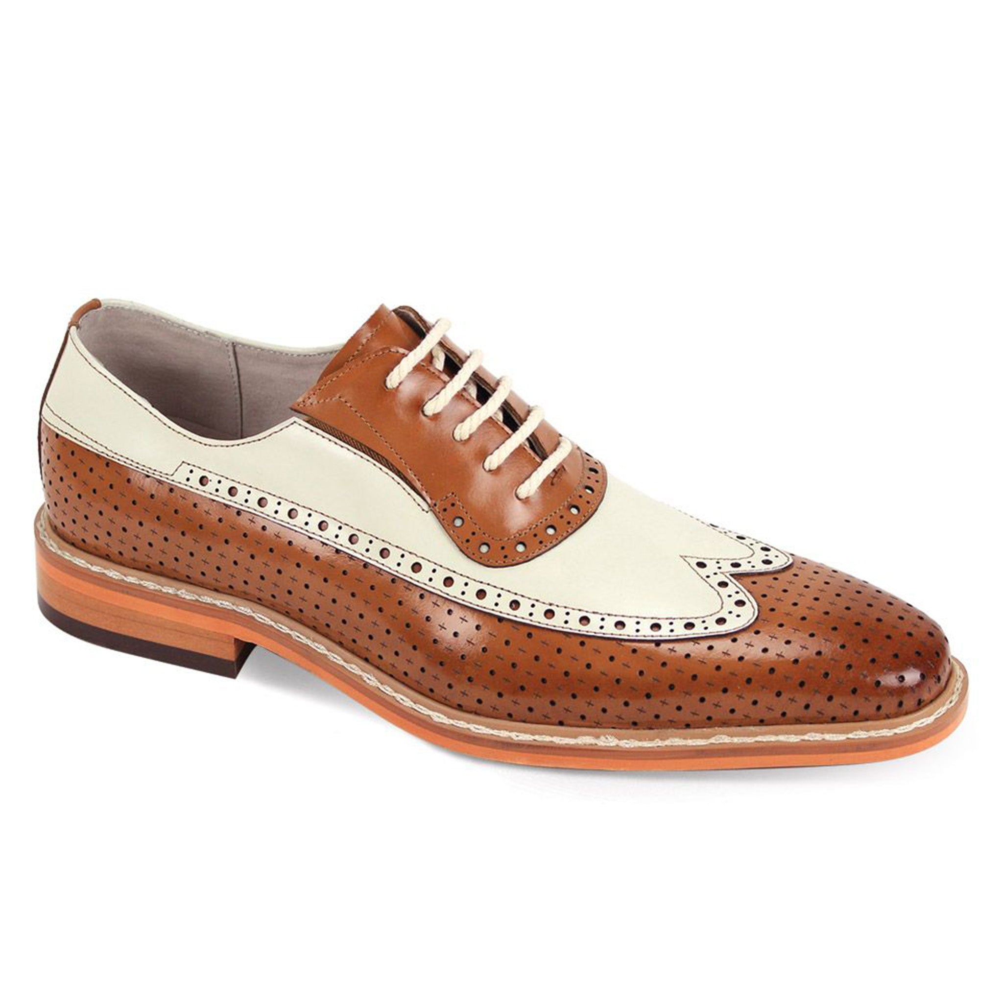 Tan and Cream Spectator– D&K SUIT DISCOUNTERS
