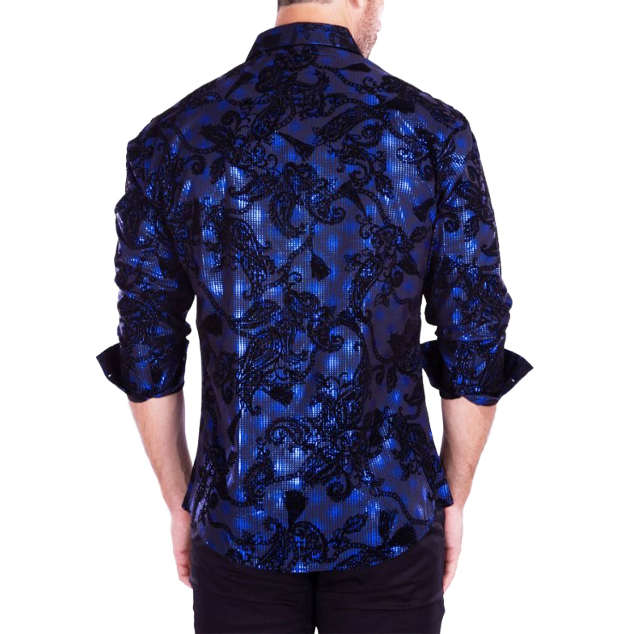 Royal Foil Print Fashion Shirt