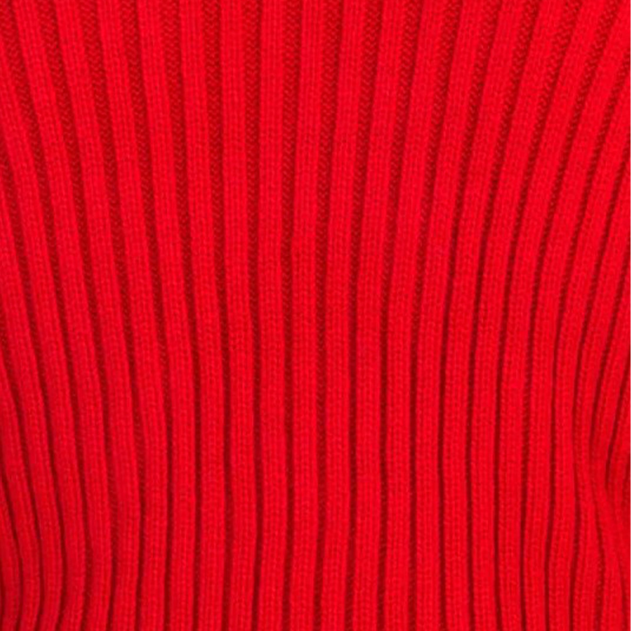 Red Cowl Neck Men's Sweater
