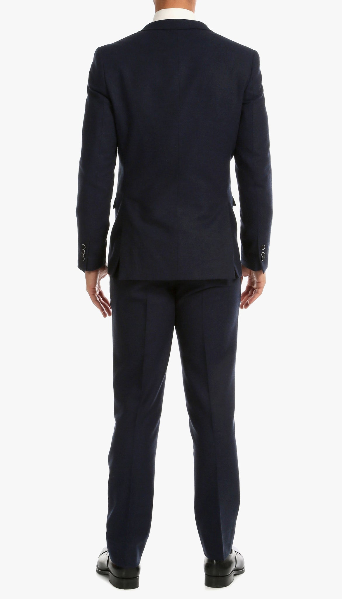 Bradford Navy Slim Fit Tweed 3pc Suit