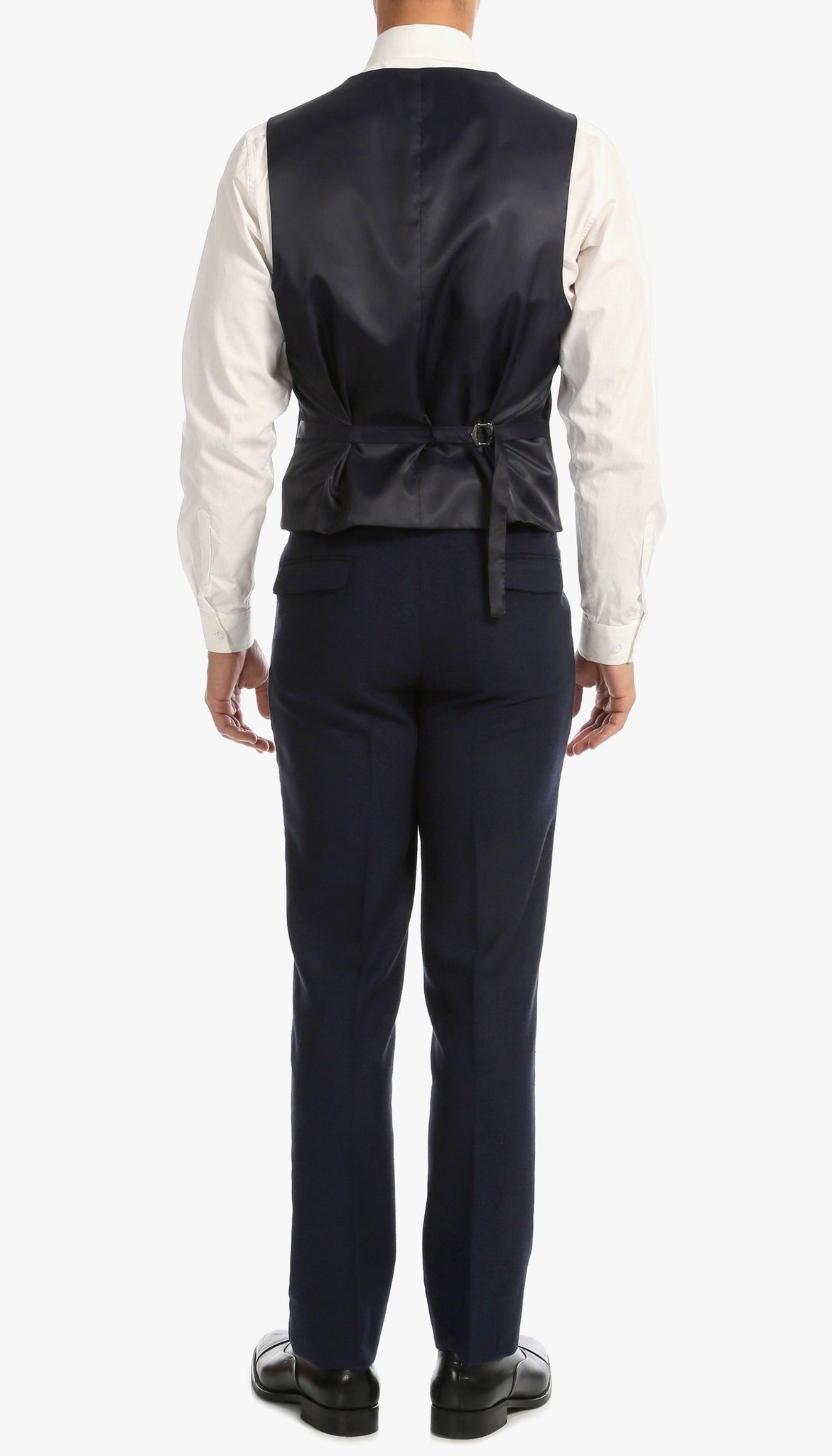 Bradford Navy Slim Fit Tweed 3pc Suit