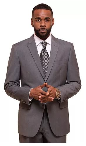 Modern Fit Men's Suit (Charcoal) DKG1235 - D&K SUIT DISCOUNTERS