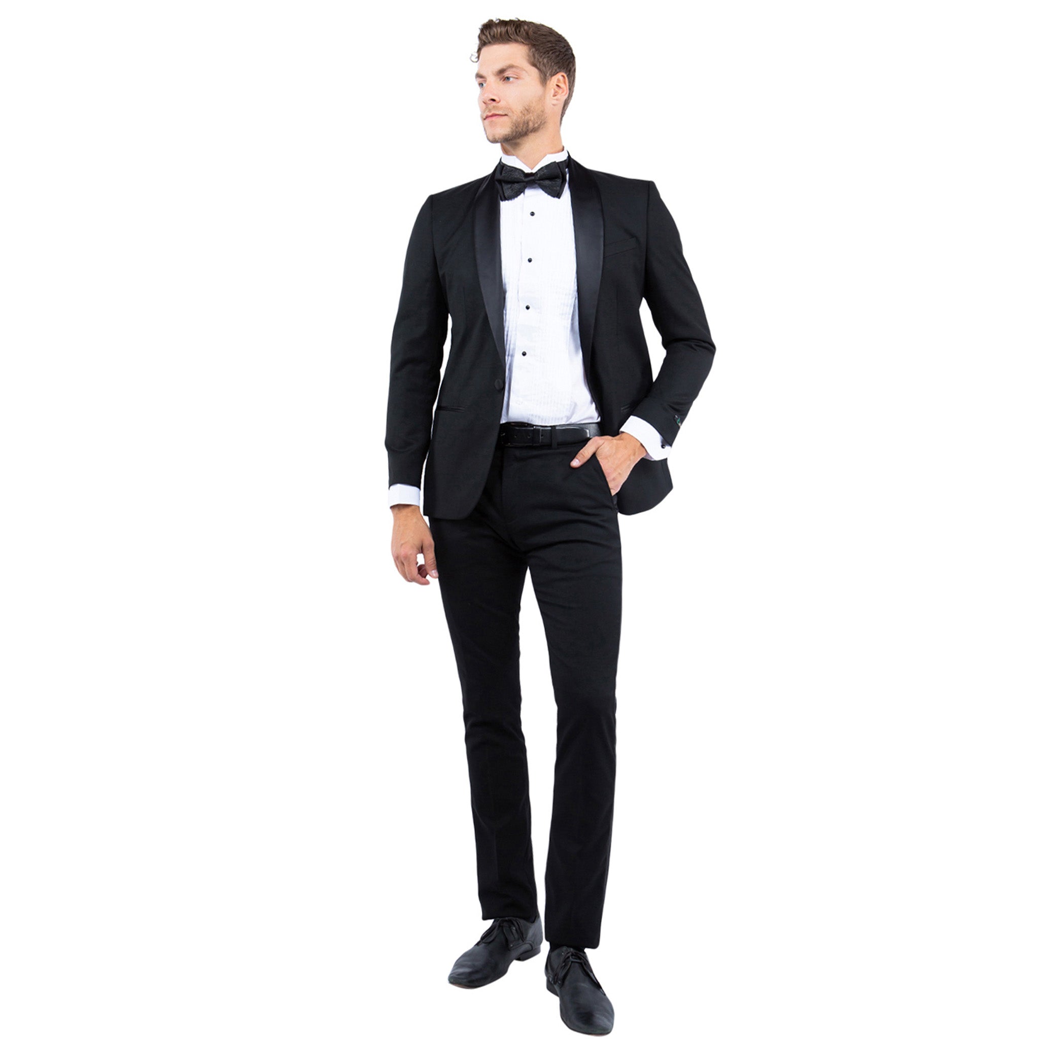 Black Shawl Collar Tuxedo Jacket