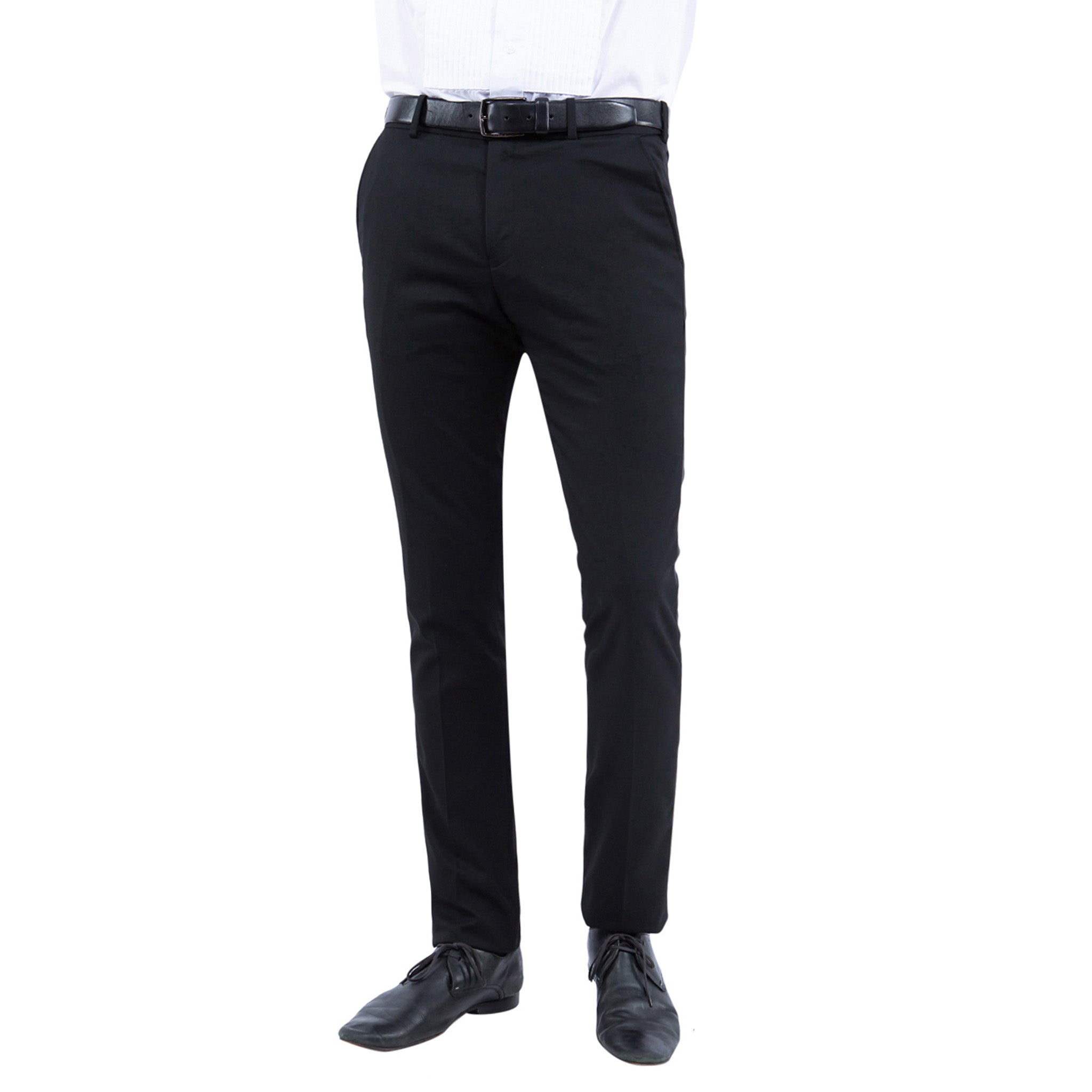 Men's Black Modern Fit Tuxedo Pants D&K SUIT DISCOUNTERS Men's Black Modern Fit Tuxedo Pants D&K SUIT DISCOUNTERS