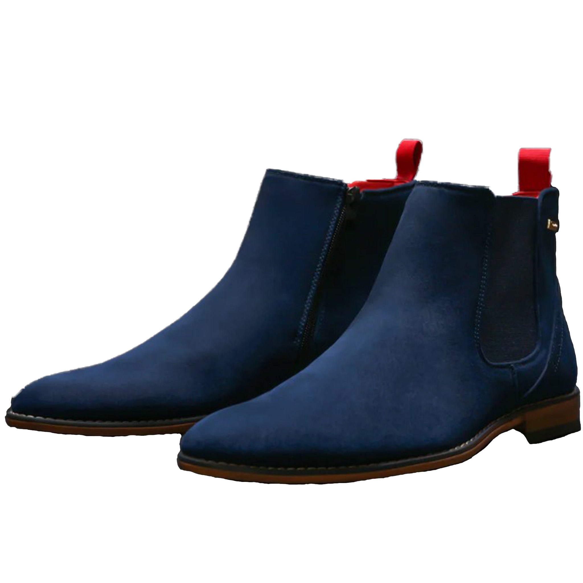 Navy Microfiber Chelsea Boot for Men | Stylish Comfort for Every