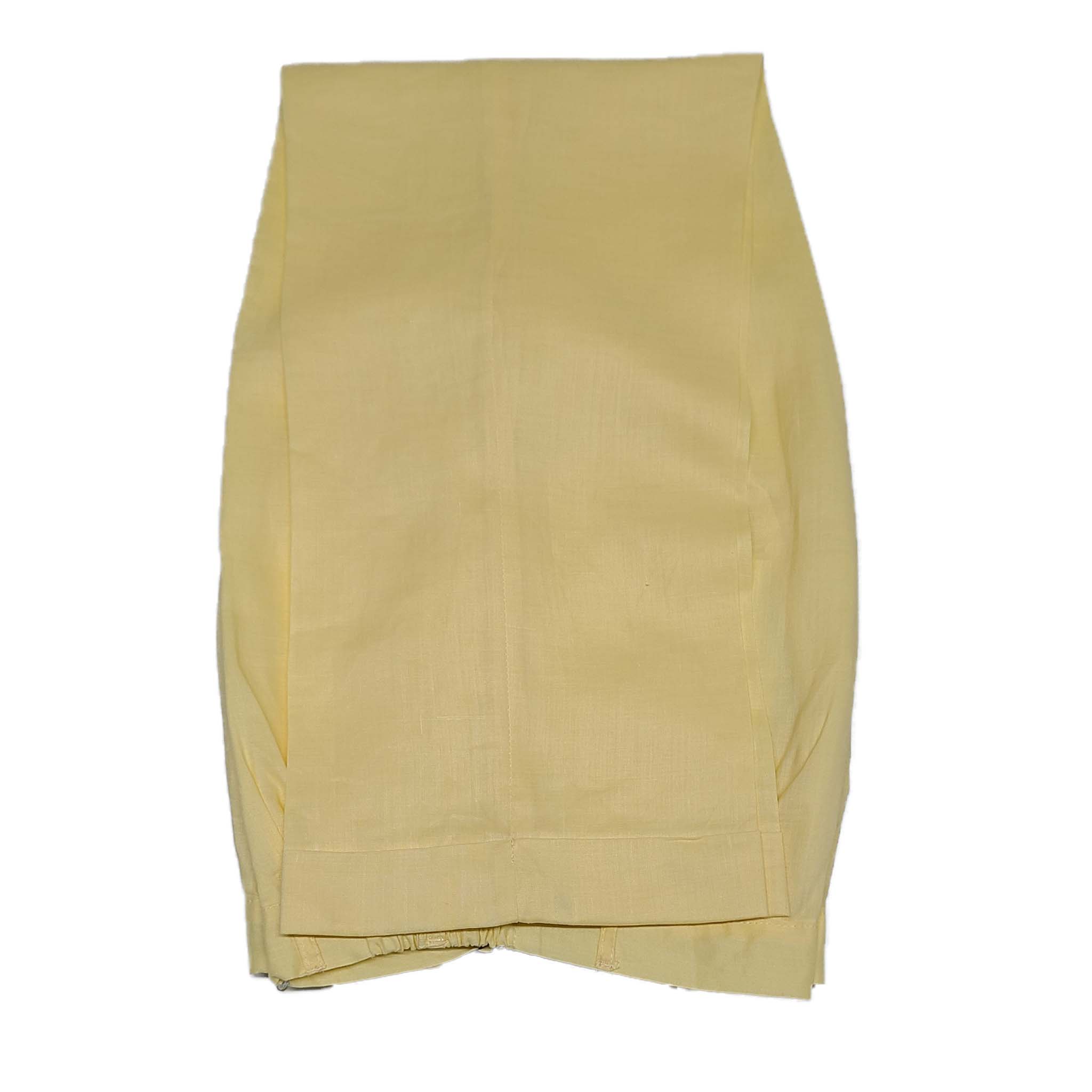 Men's Yellow Linen Leisure Suit