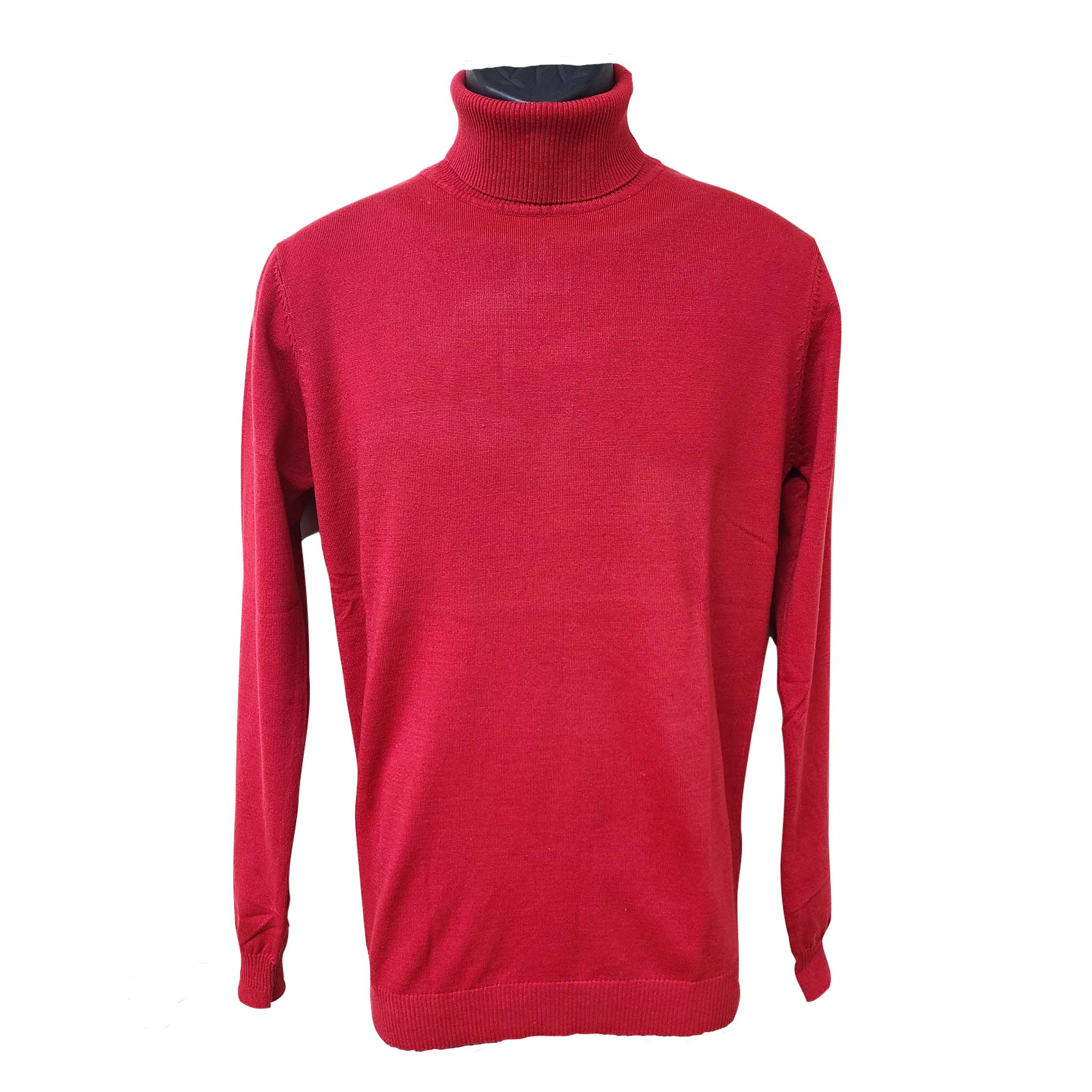Men's Red Turtle Neck Sweater