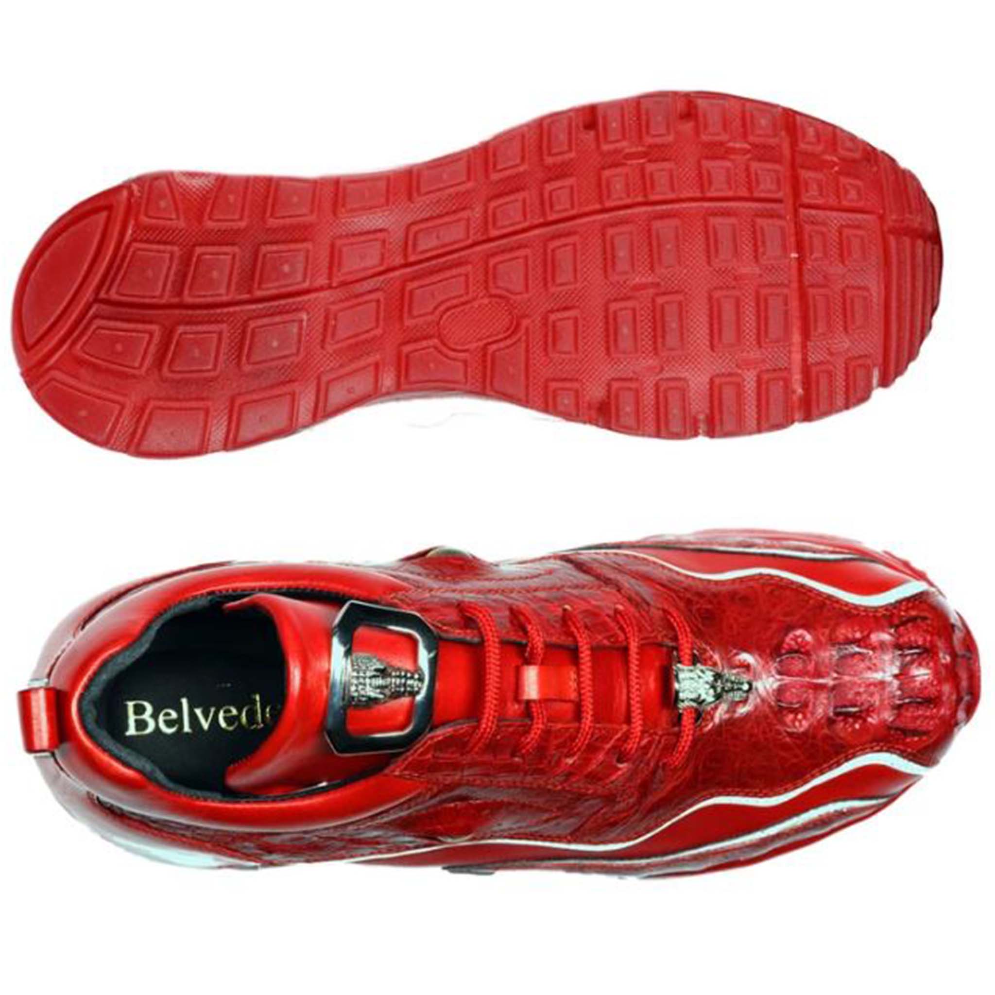 Belvedere Red Hornback Sneaker | D&K SUIT DISCOUNTERS