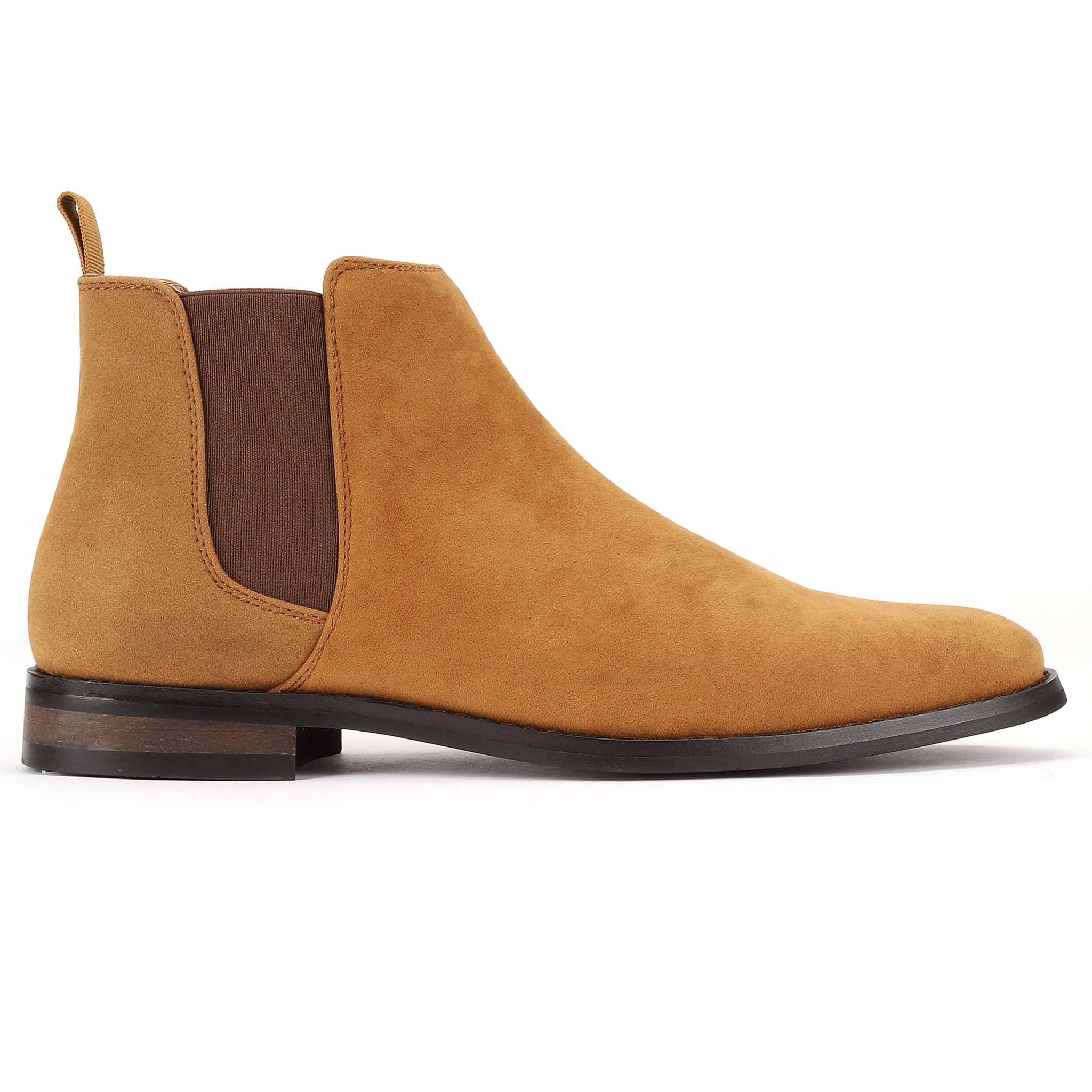 Camel Men's Suede Chelsea Boot