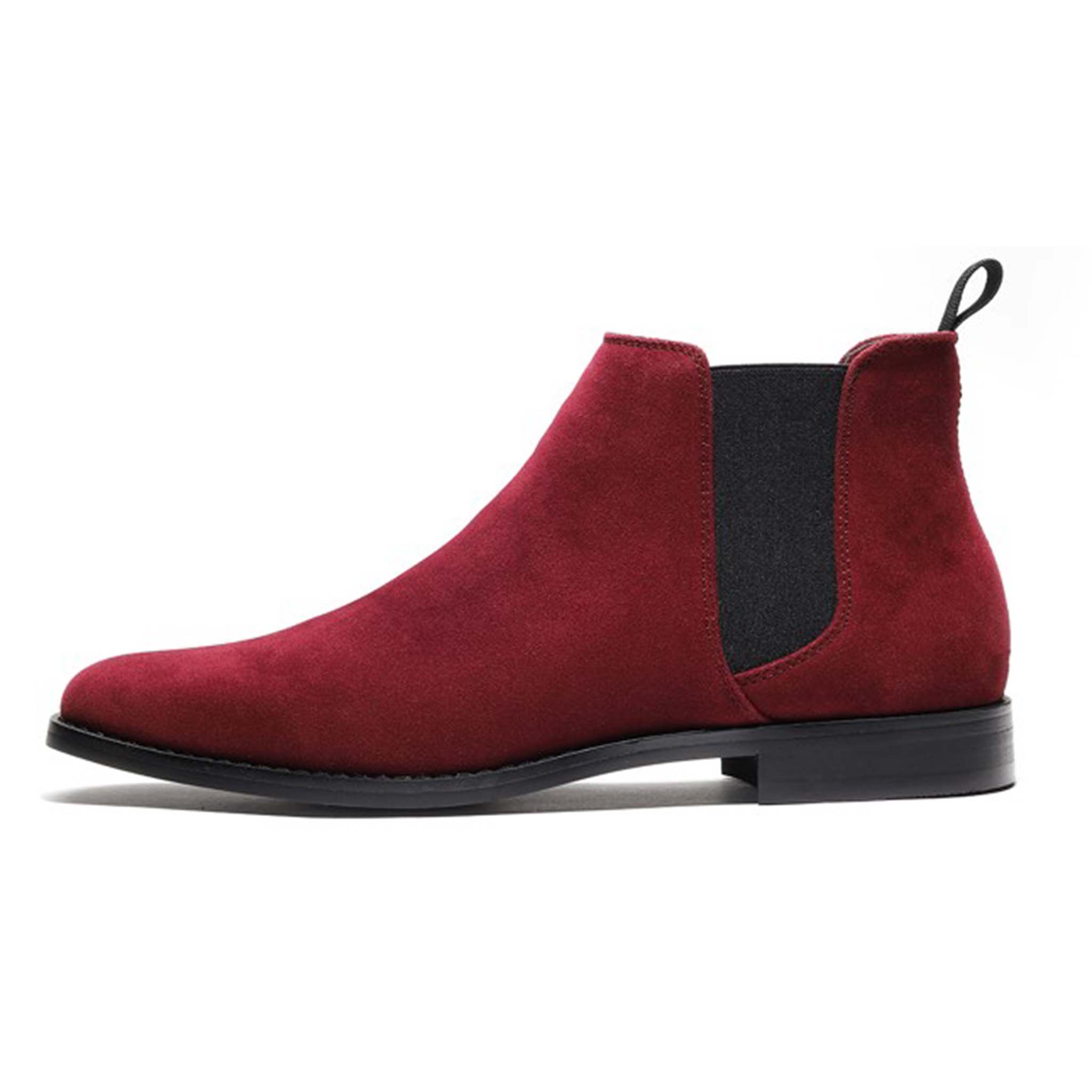 Burgundy mens on sale chelsea boots