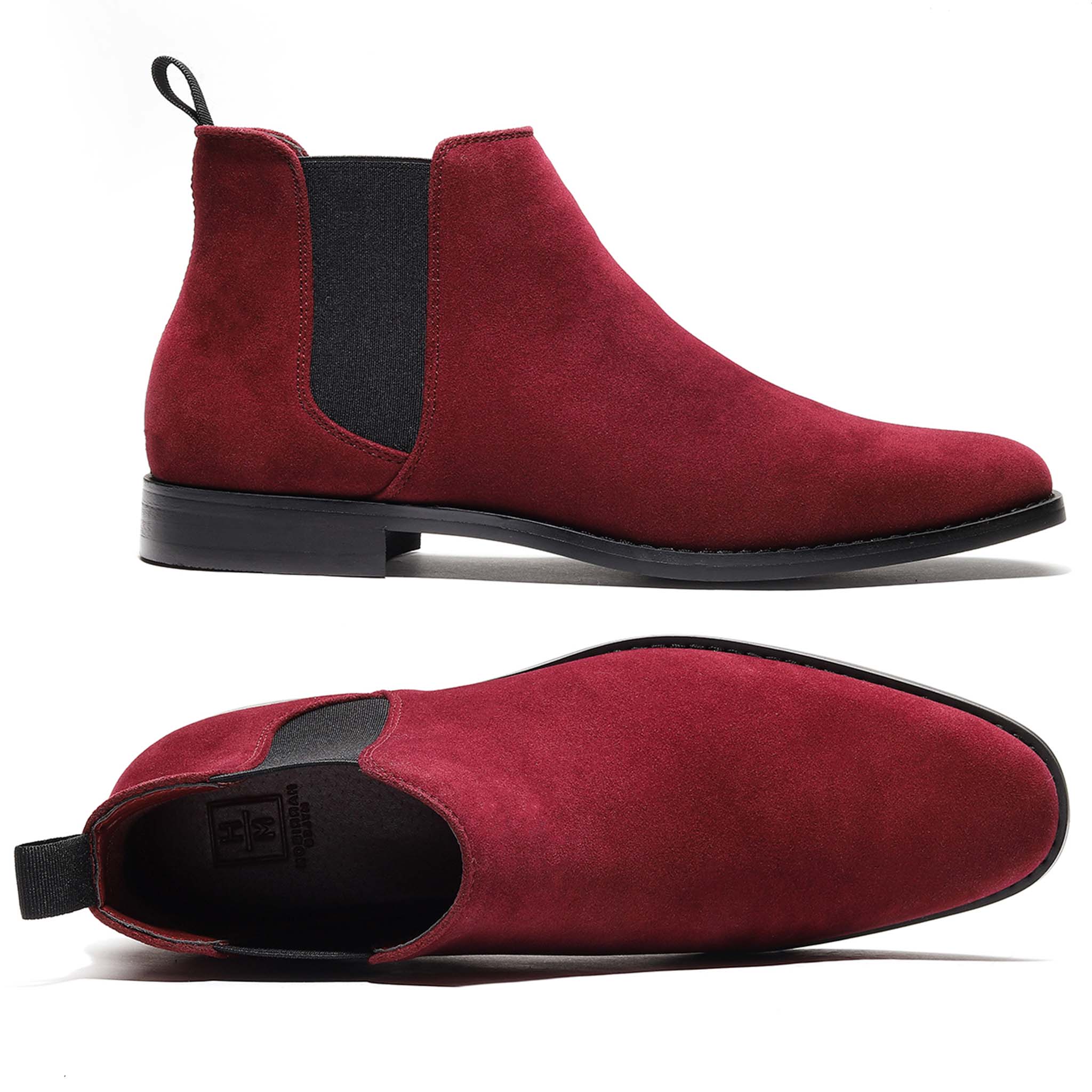 Men's Burgundy Suede Boot | D&K SUIT