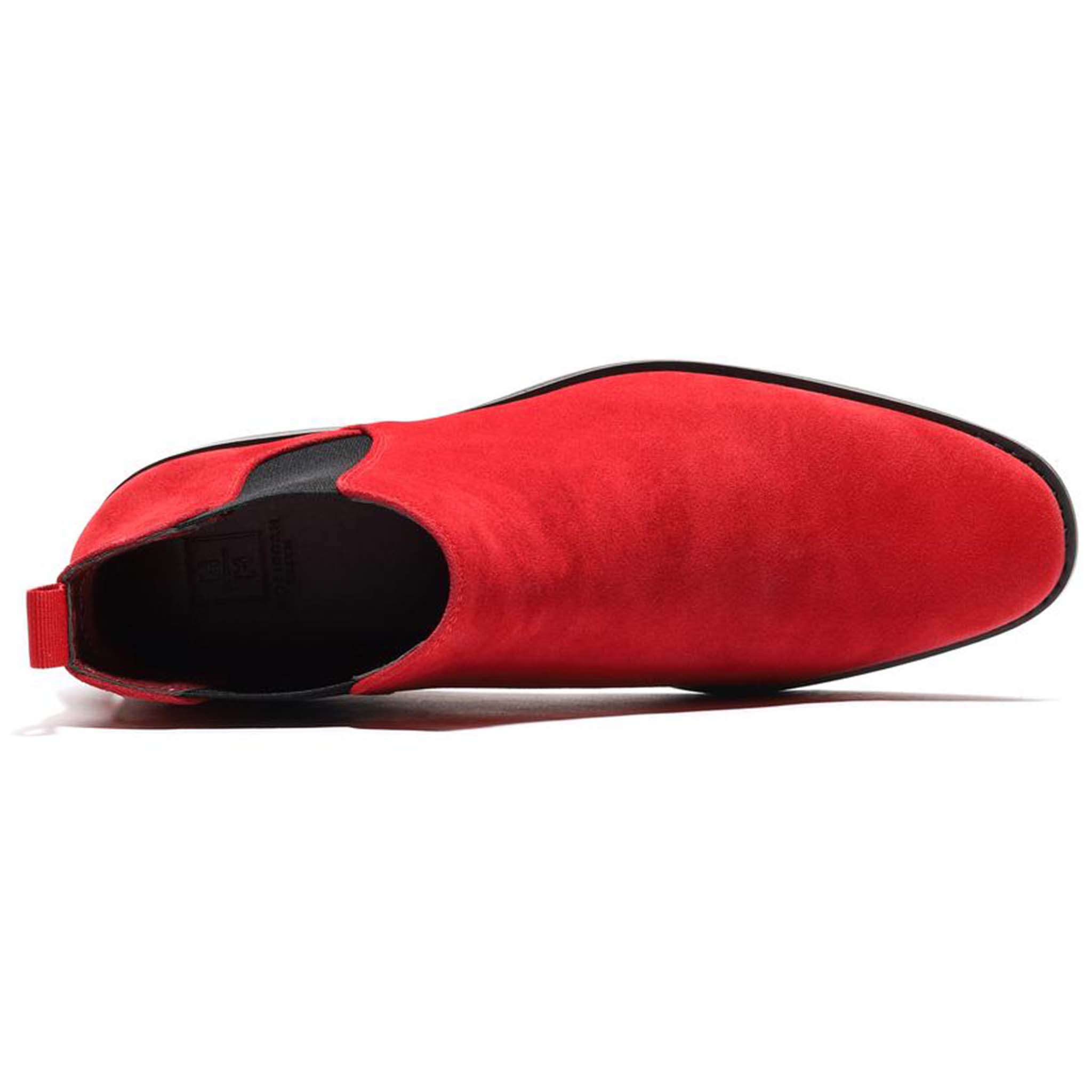 Men's Red Suede Chelsea Boot