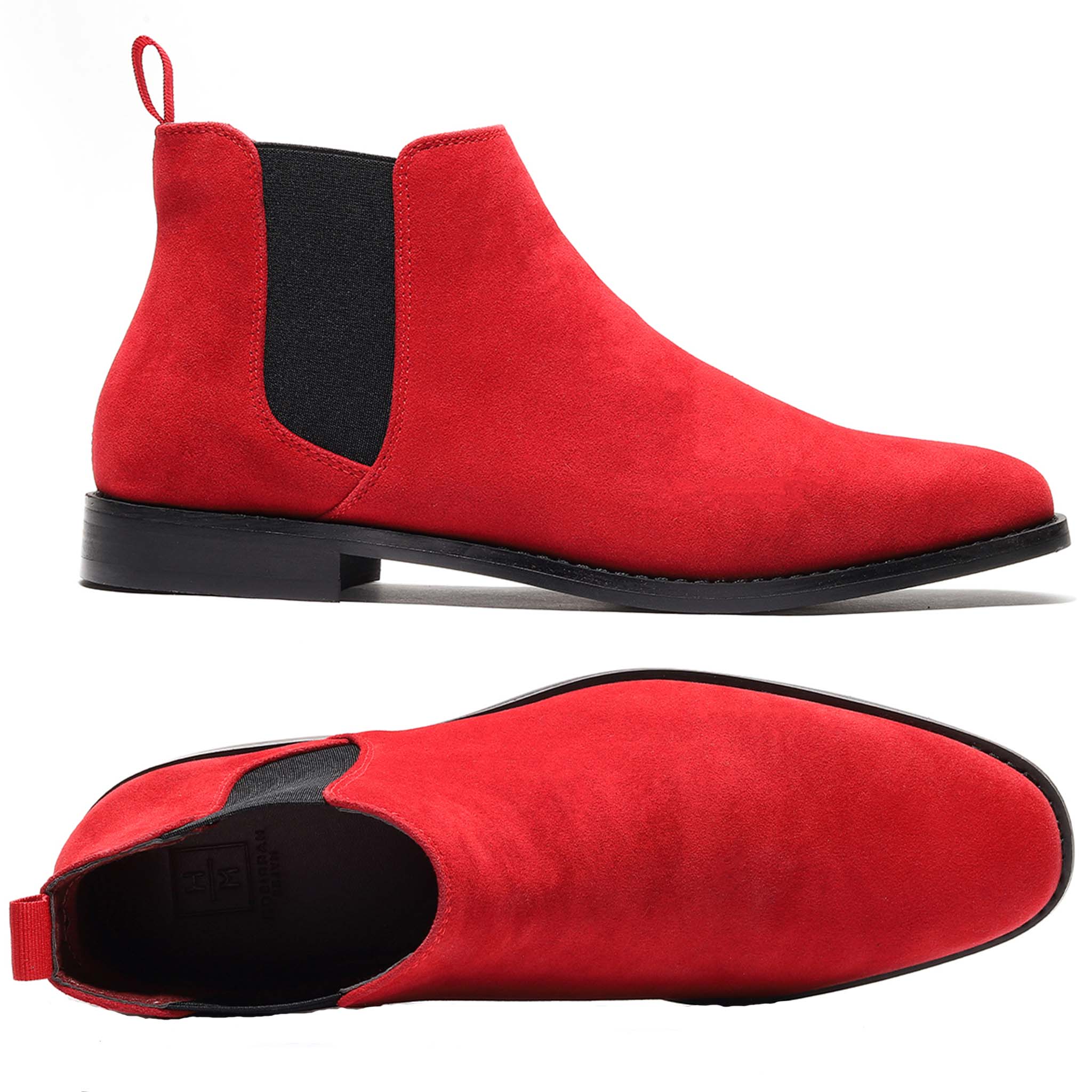 High Quality Red Bottom Chelsea Boots for Men – GoSobiShop