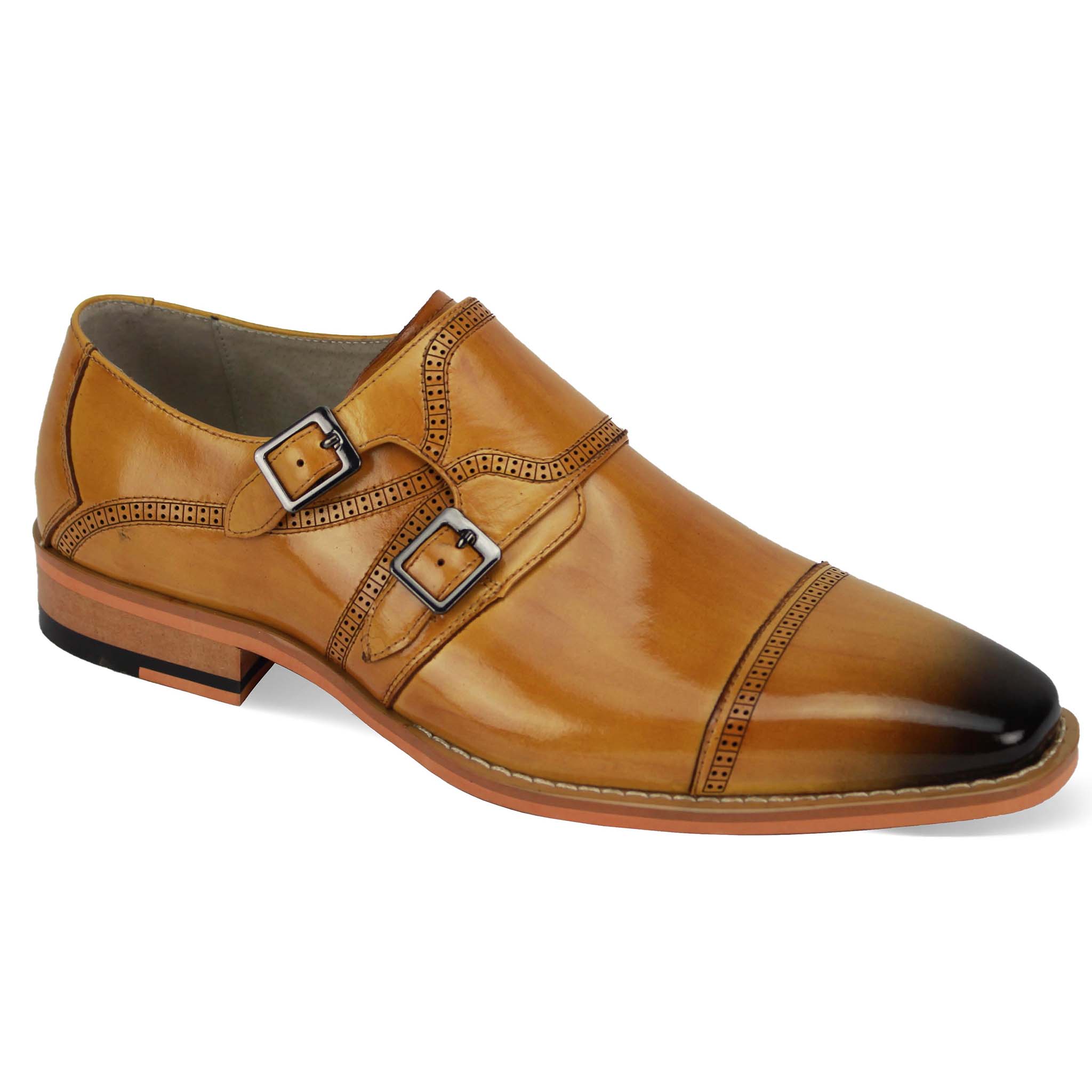 Giovanni Scotch Leather Monk Shoe