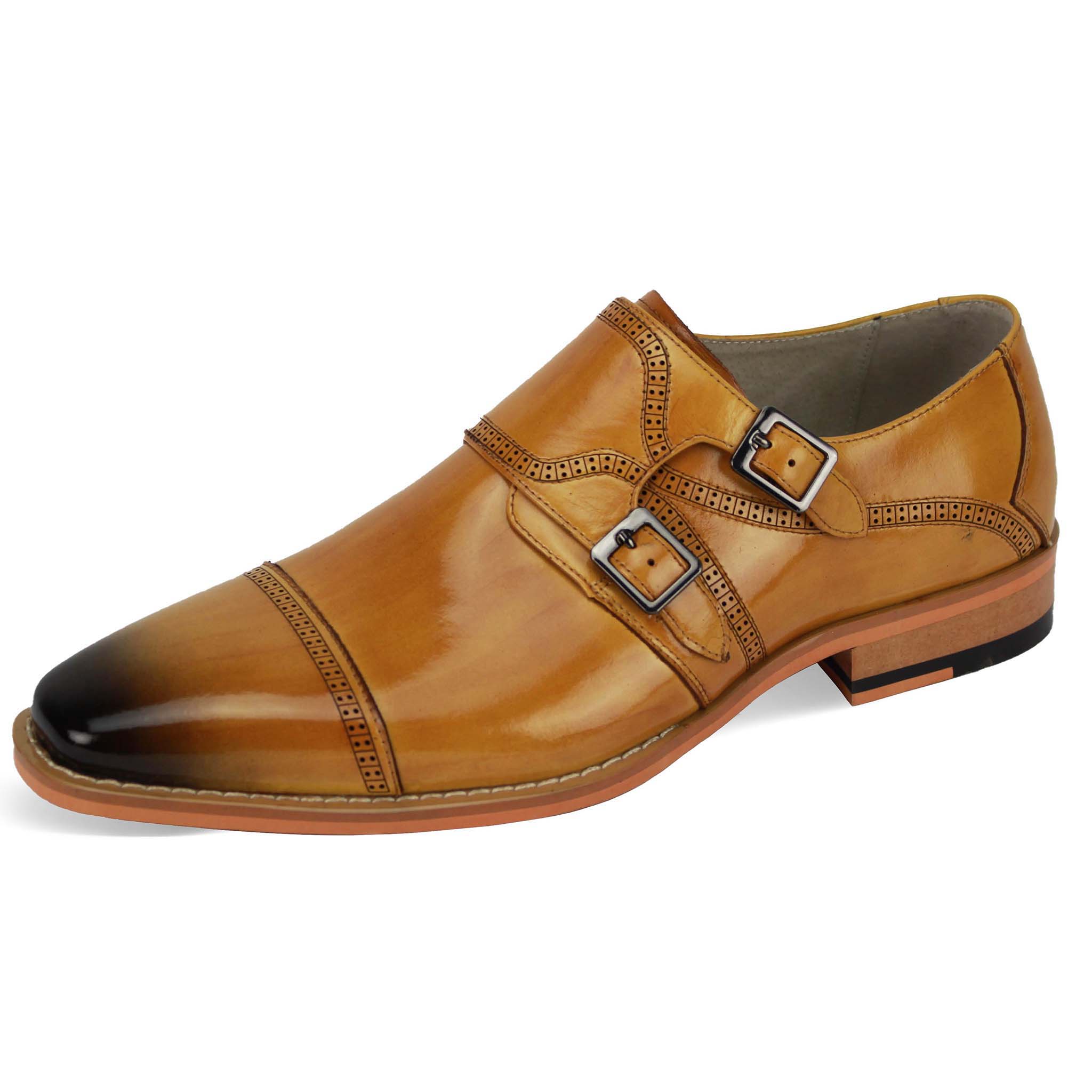 Giovanni Scotch Leather Monk Shoe