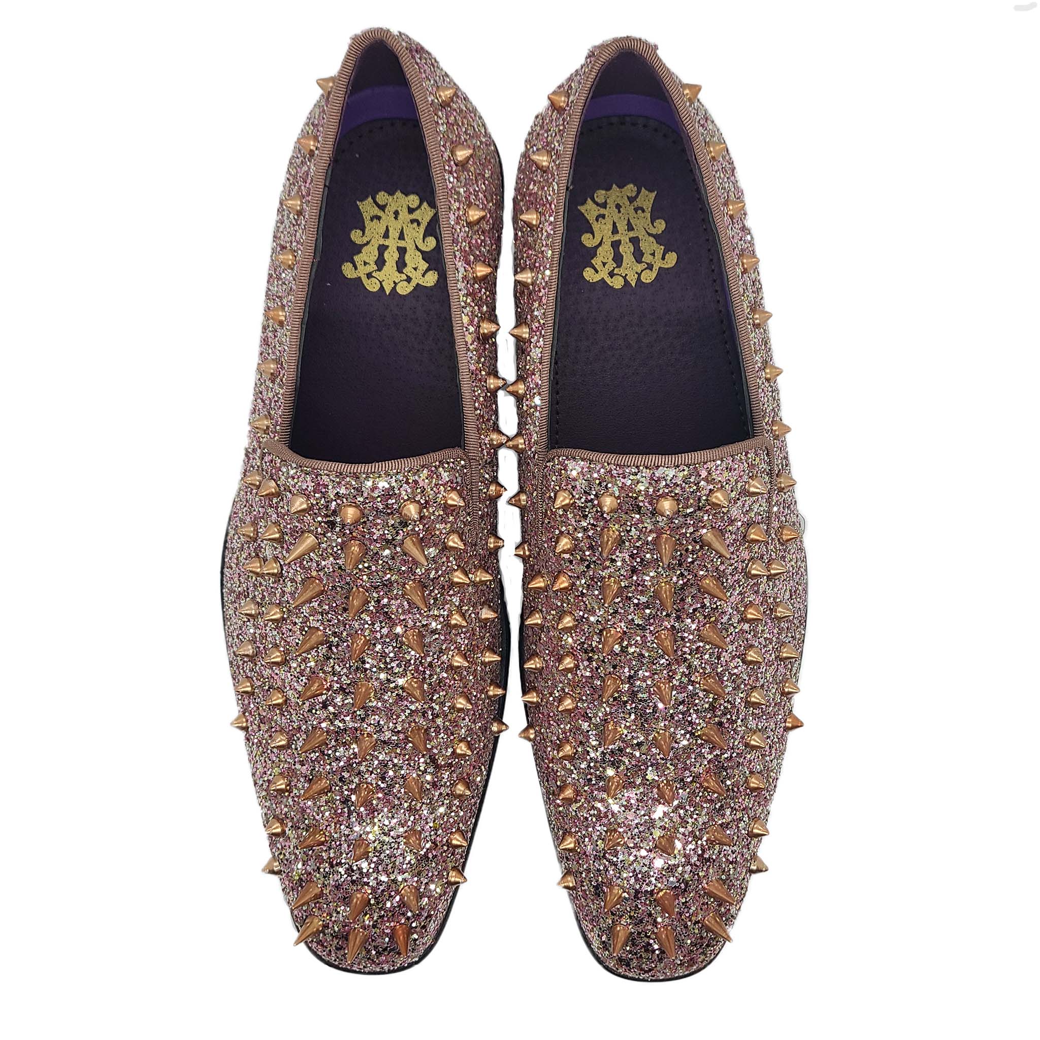 Men'S Spiked Fashion Loafers (Rose Gold) Dkglo6788Roseg Globe Footwear 9 Shoe Men'S Spiked Fashion Loafers (Rose Gold) Dkglo6788Roseg Globe Footwear 9 Shoe