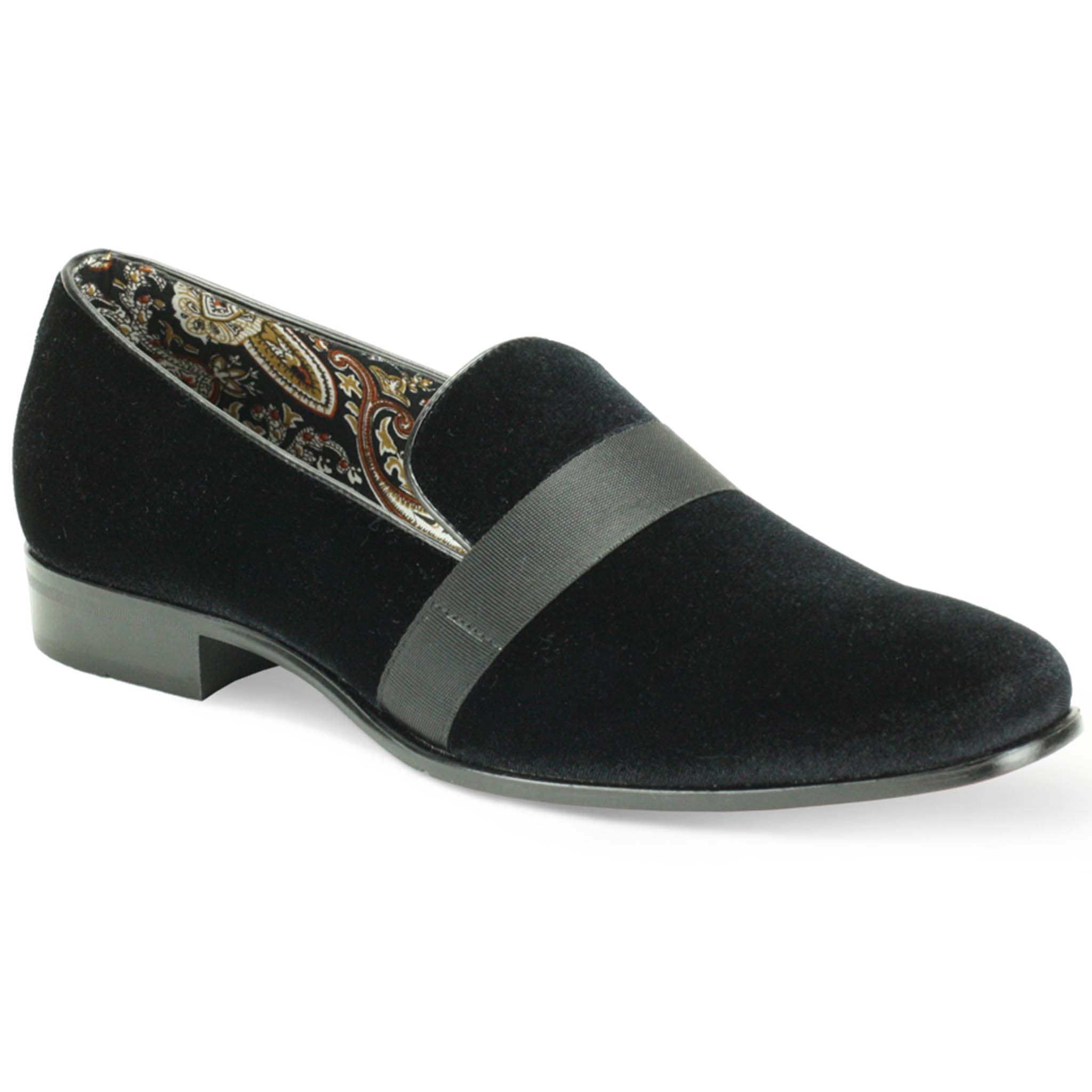 Black Velvet Fashion Loafer for Men