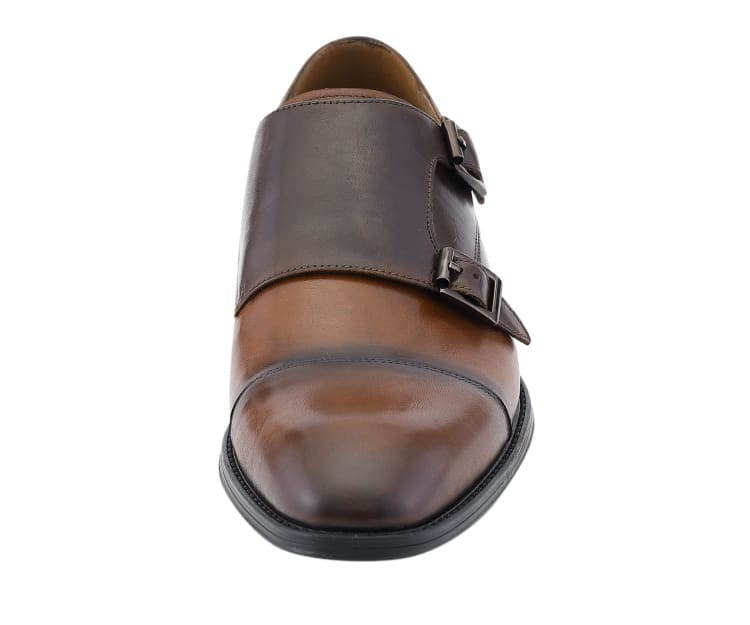 Two Tone Monk Strap Dress Shoes | D&K SUIT DISCOUNTERS