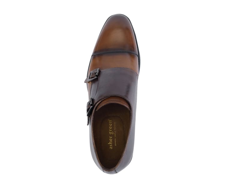 Versatile Style: Two-Tone Monk Strap Dress Shoes for Men | DNK Mobile 9.5 Versatile Style: Two-Tone Monk Strap Dress Shoes for Men | DNK Mobile 9.5