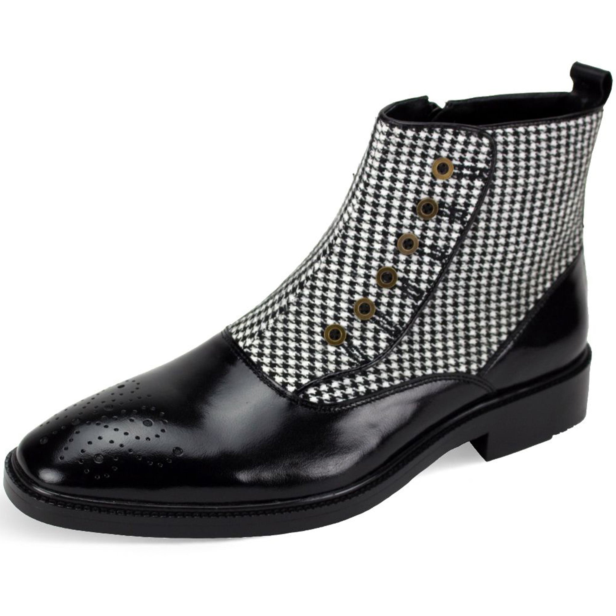 Giovanni Houndstooth Quarter Boots