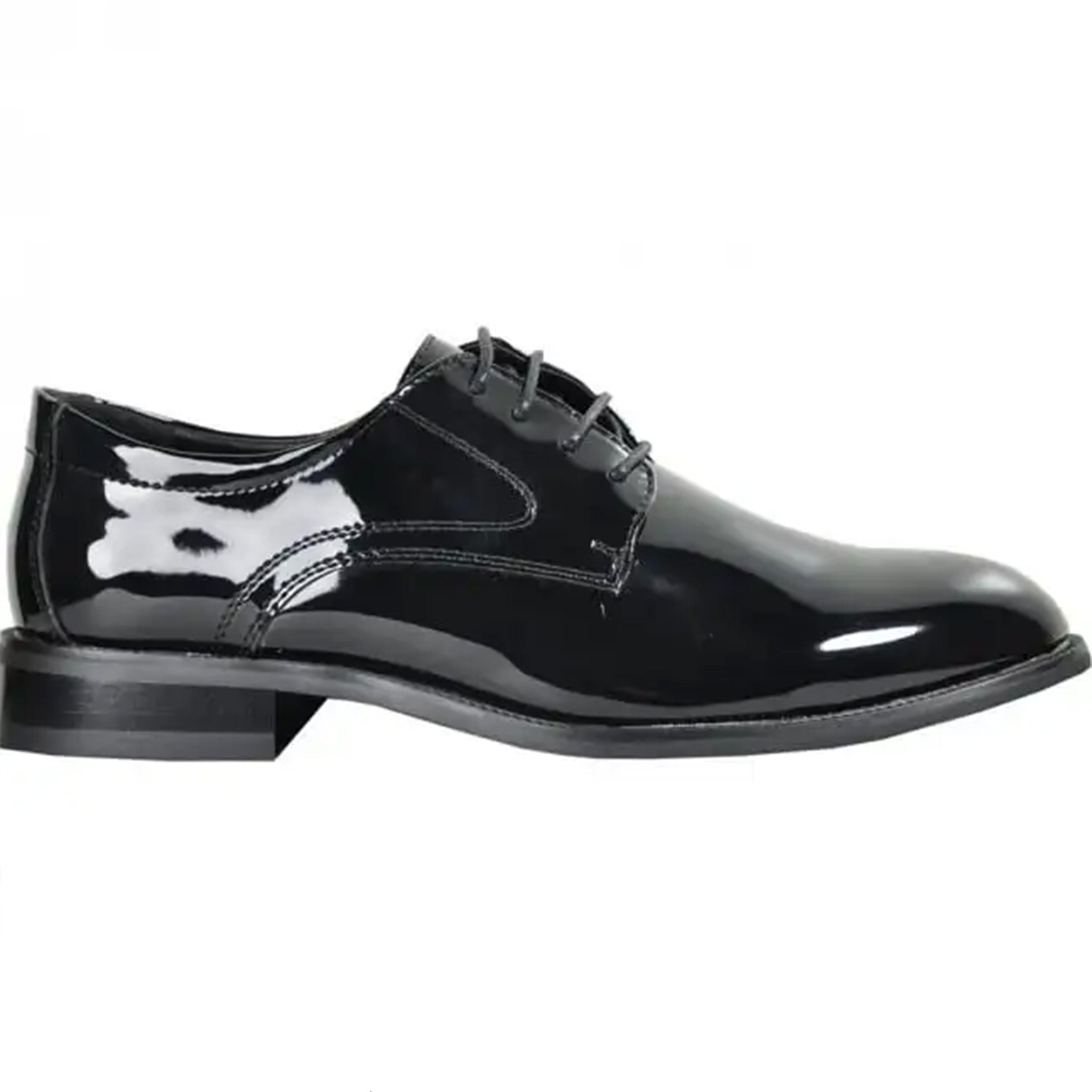 black dress shoes walmart Classic Elegance: Black Patent Lace-Up Tuxedo Shoe