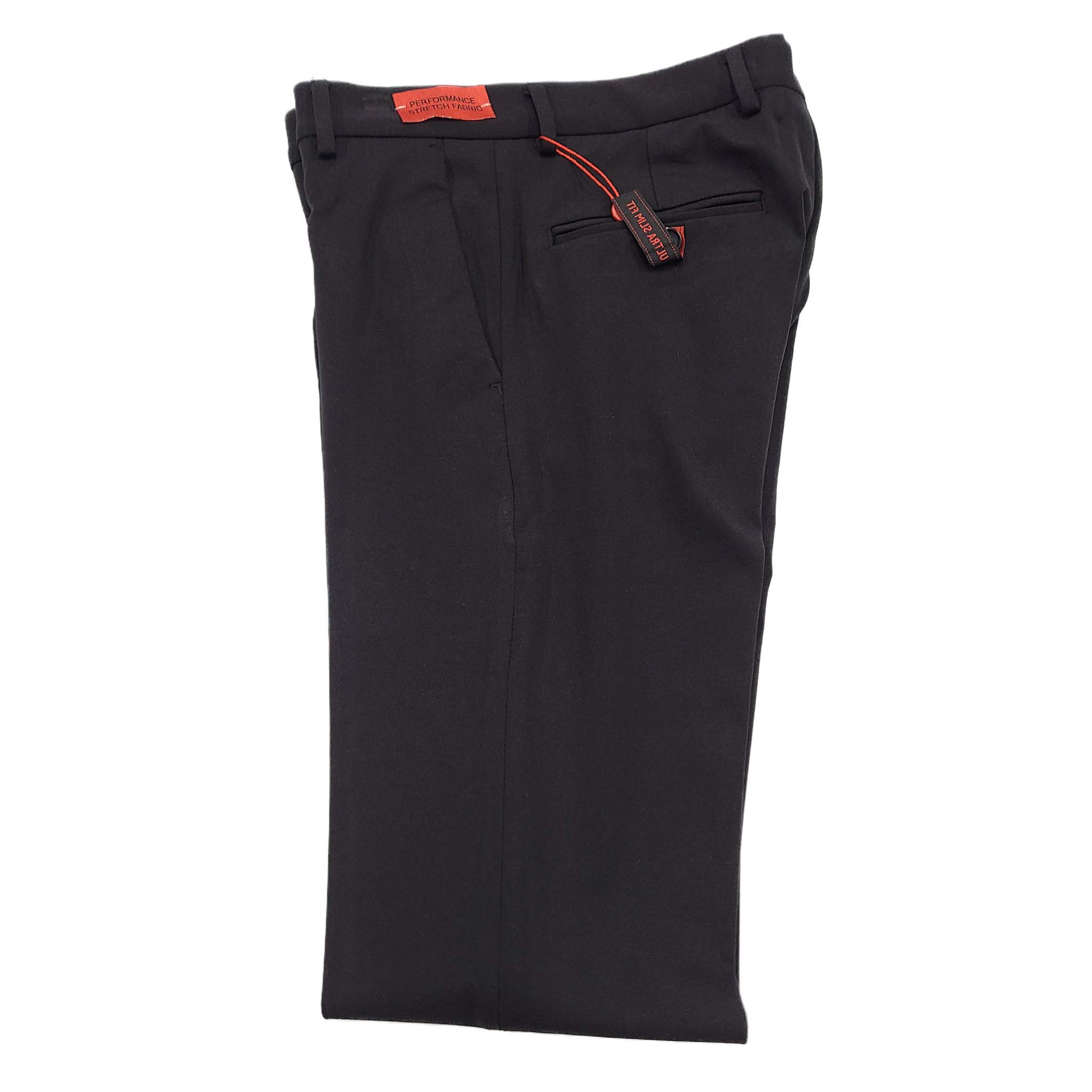 Ultra Slim 4W Stretch Dress Pants | Elevate Your Formal Style - DNK Mobile Black / 34w/32ins Ultra Slim 4W Stretch Dress Pants | Elevate Your Formal Style - DNK Mobile Black / 34w/32ins