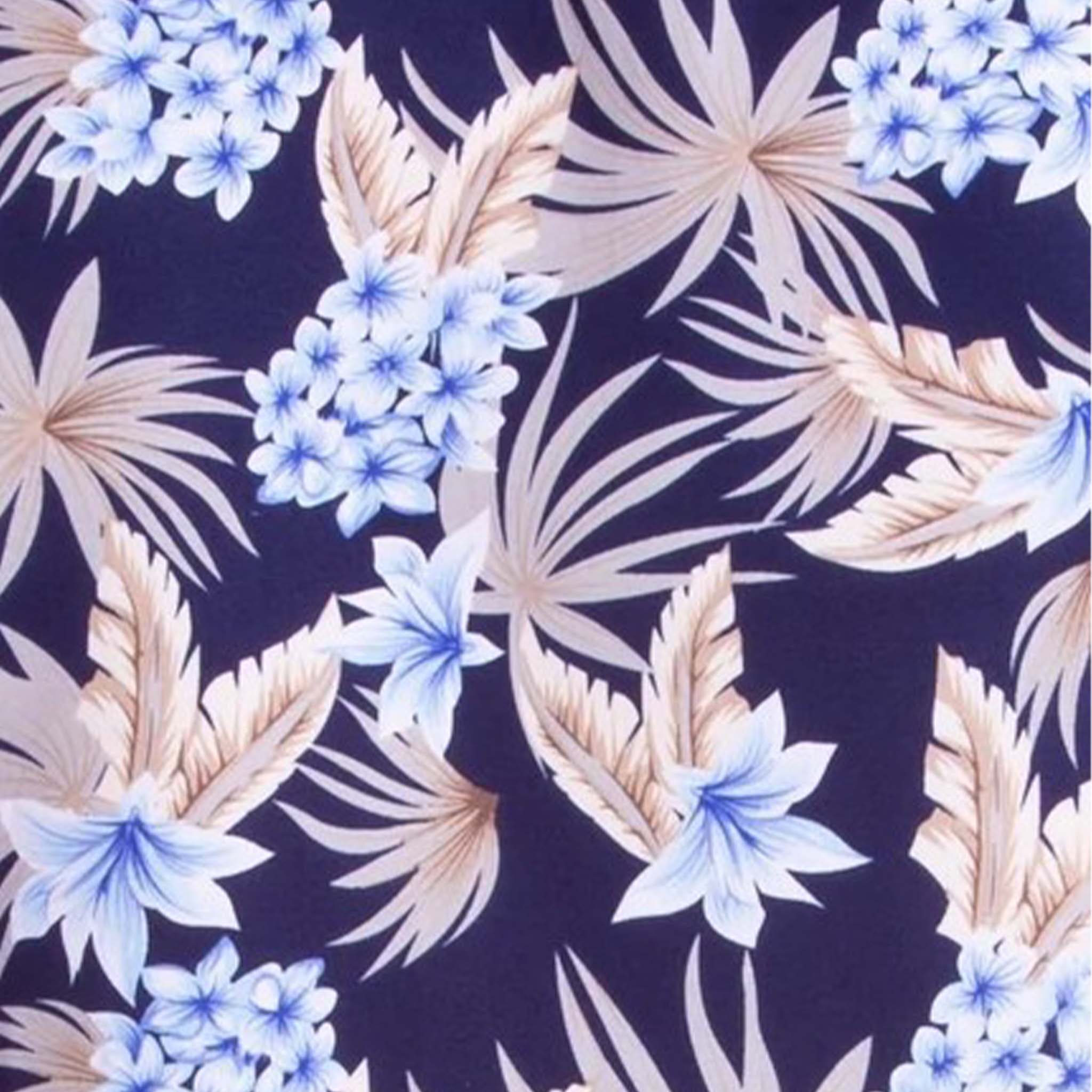 Bold Hawaiian Print Button Down Shirt for Men