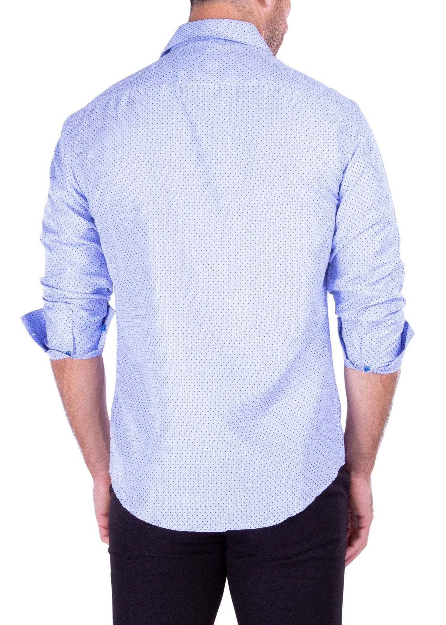 Light Blue Patterned Men's Shirt