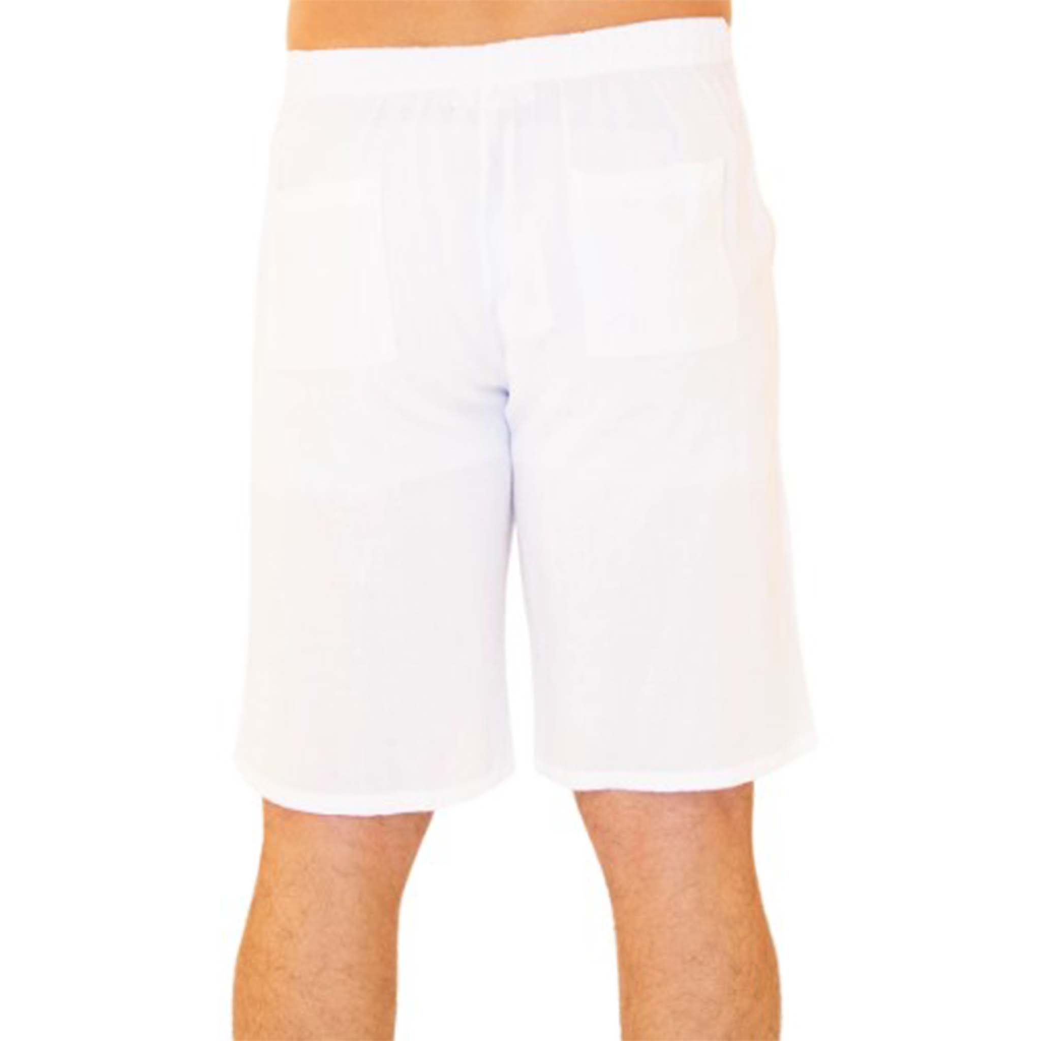 Men's White Vacation Shorts - Tailored fit with a modern silhouette that can be dressed up or down, perfect for any vacation outfit.