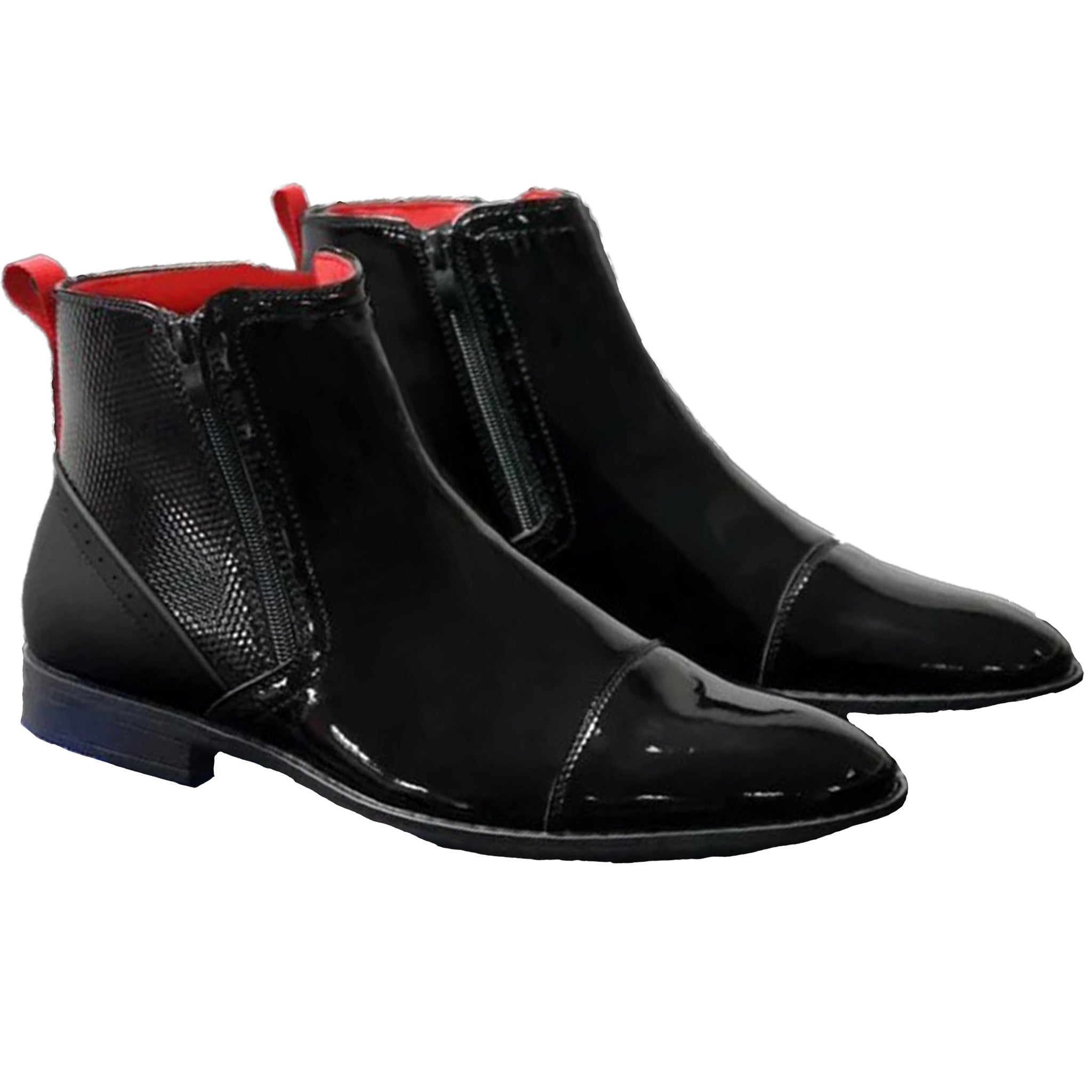 Black Patent Chelsea Boot