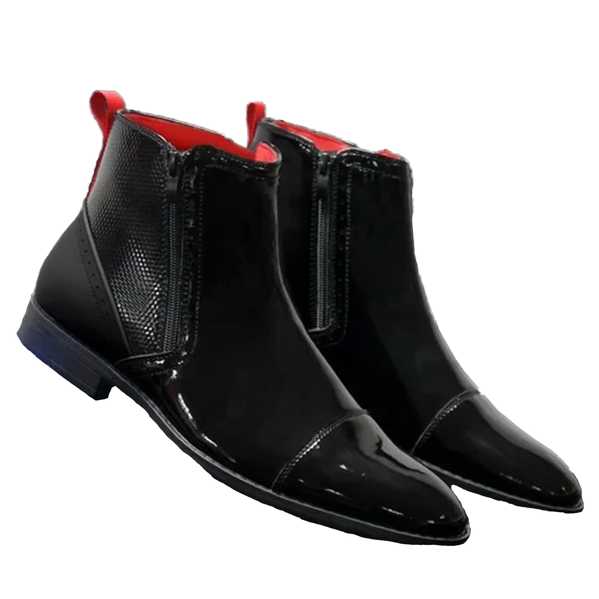 Black Patent Chelsea Boot